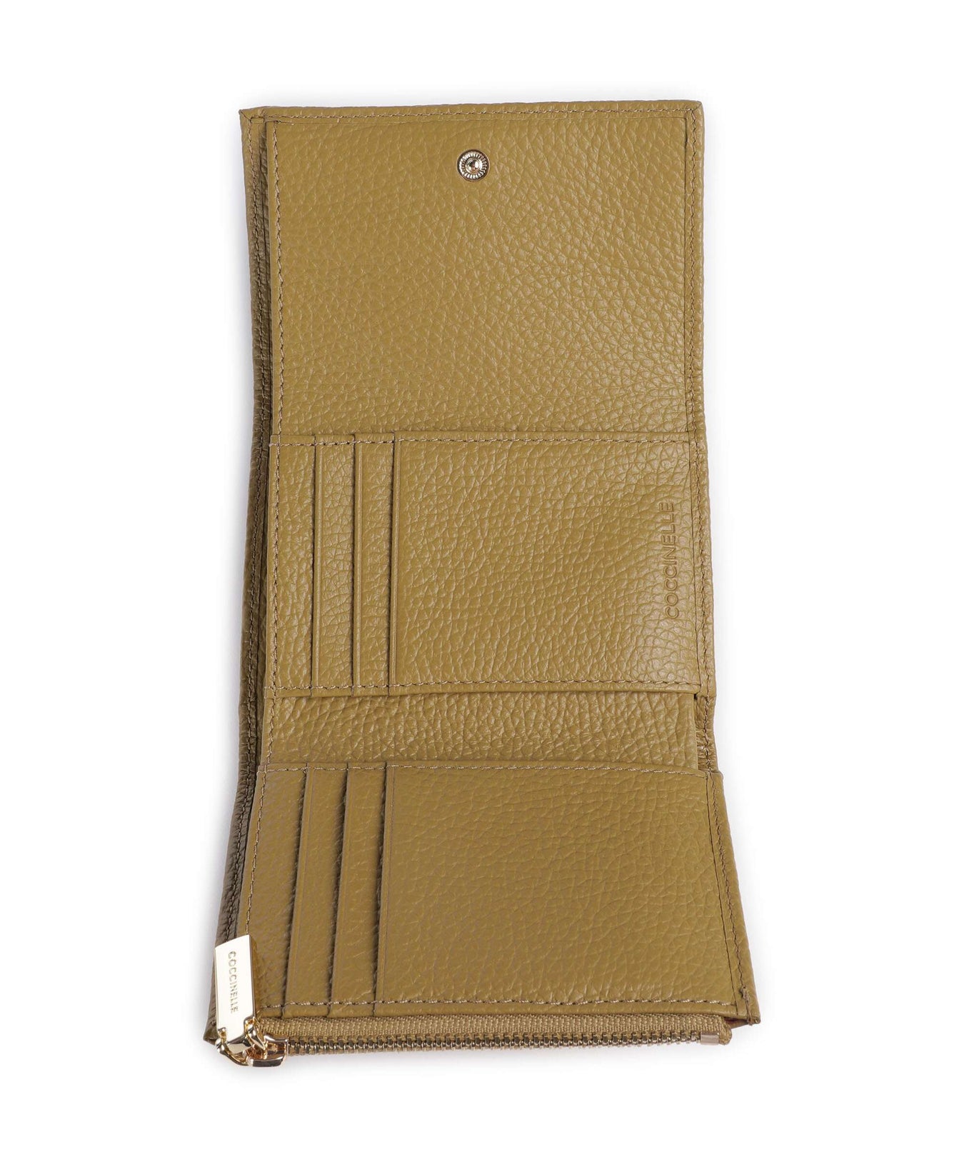 Coccinelle Metallic Soft RFID Wallet seagrass