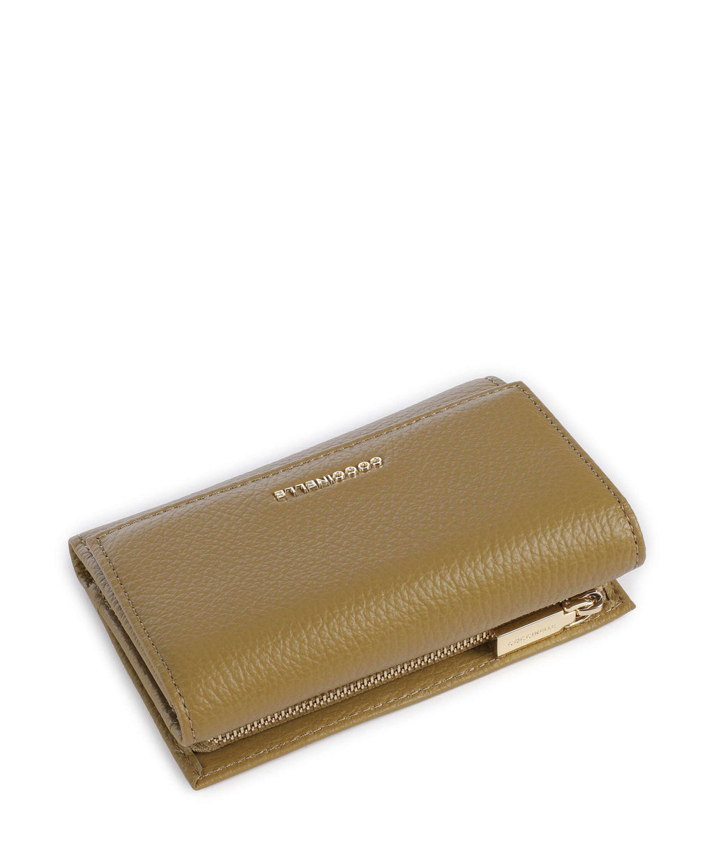 Coccinelle Metallic Soft Wallet seagrass