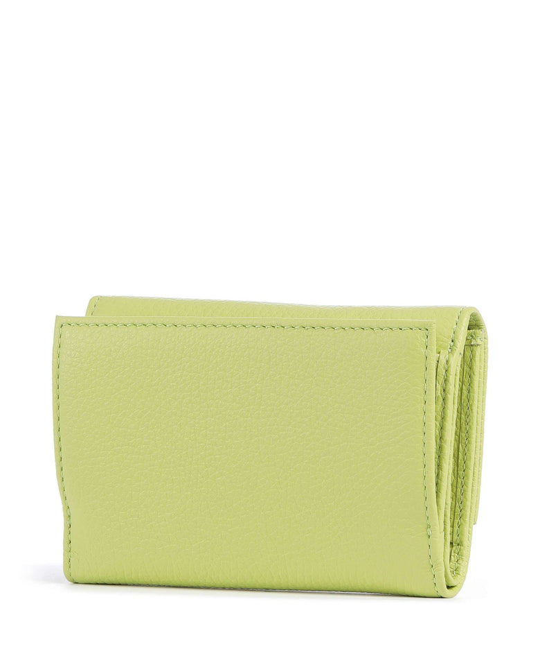 Coccinelle Metallic Soft Wallet green glow