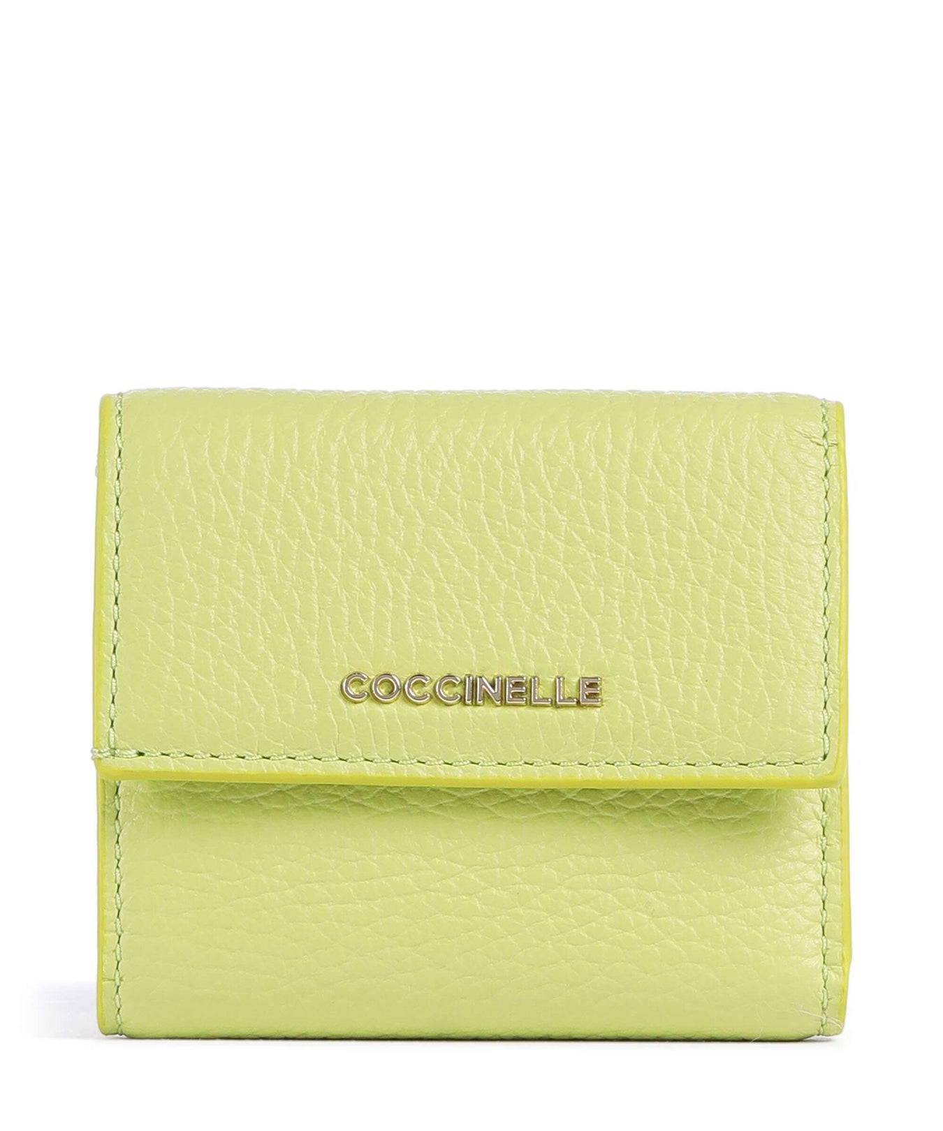 Coccinelle Metallic Soft RFID Wallet green glow