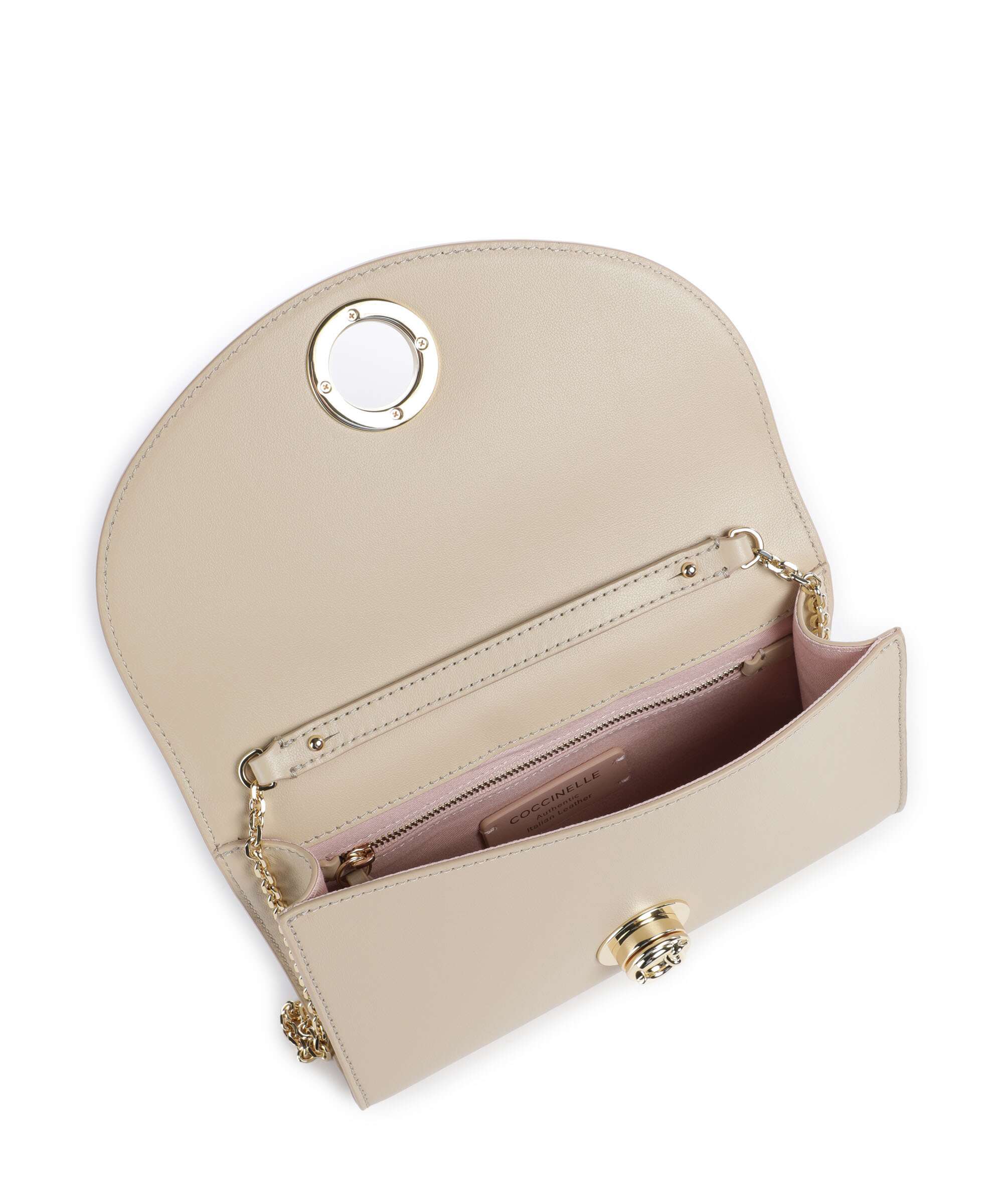 Coccinelle Nikla Smooth Crossbody bag sandshell