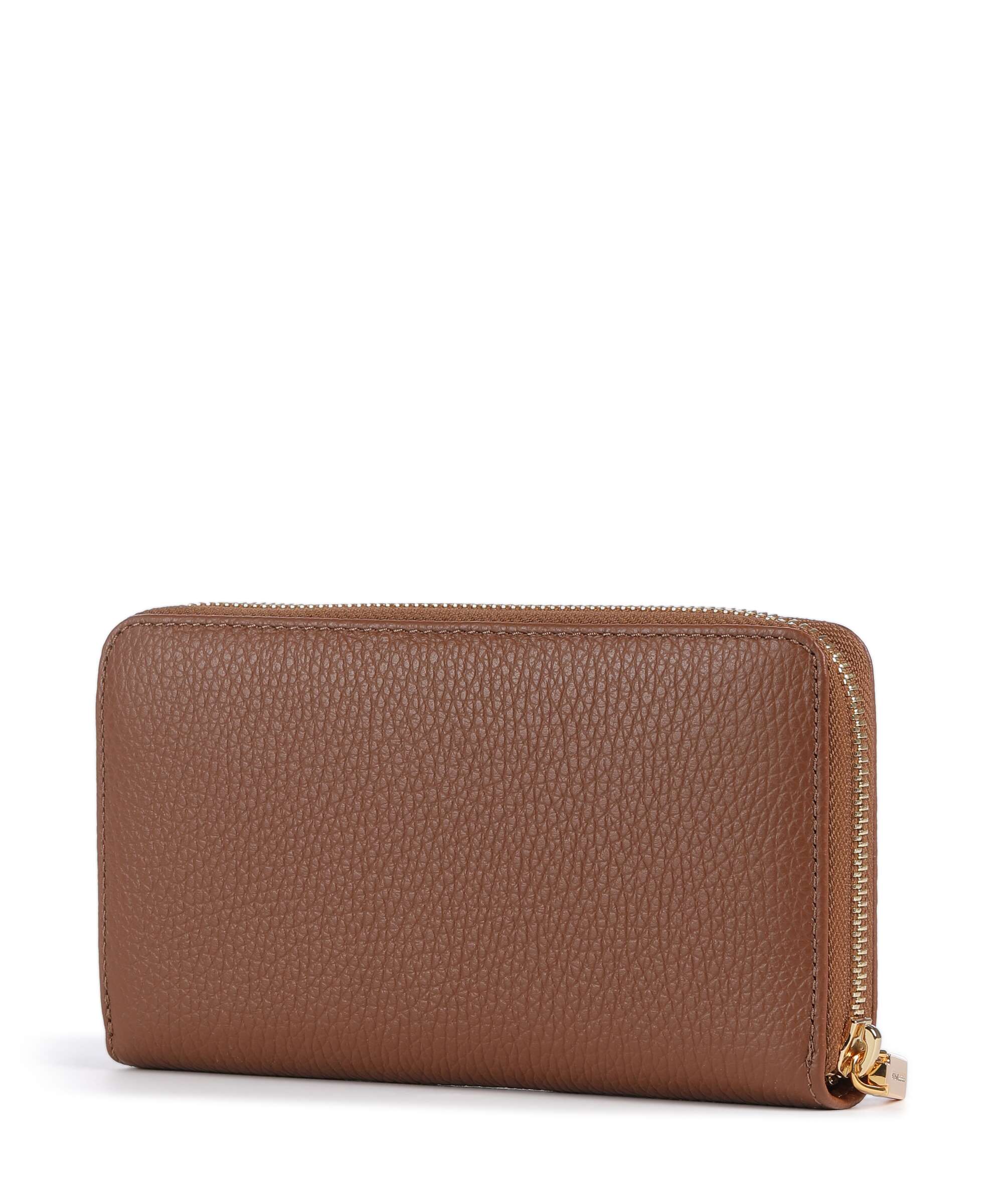 Coccinelle Metallic Wallet cognac