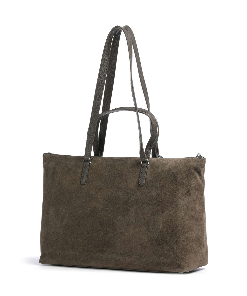 Coccinelle Beat Generation Suede Tote bag fango
