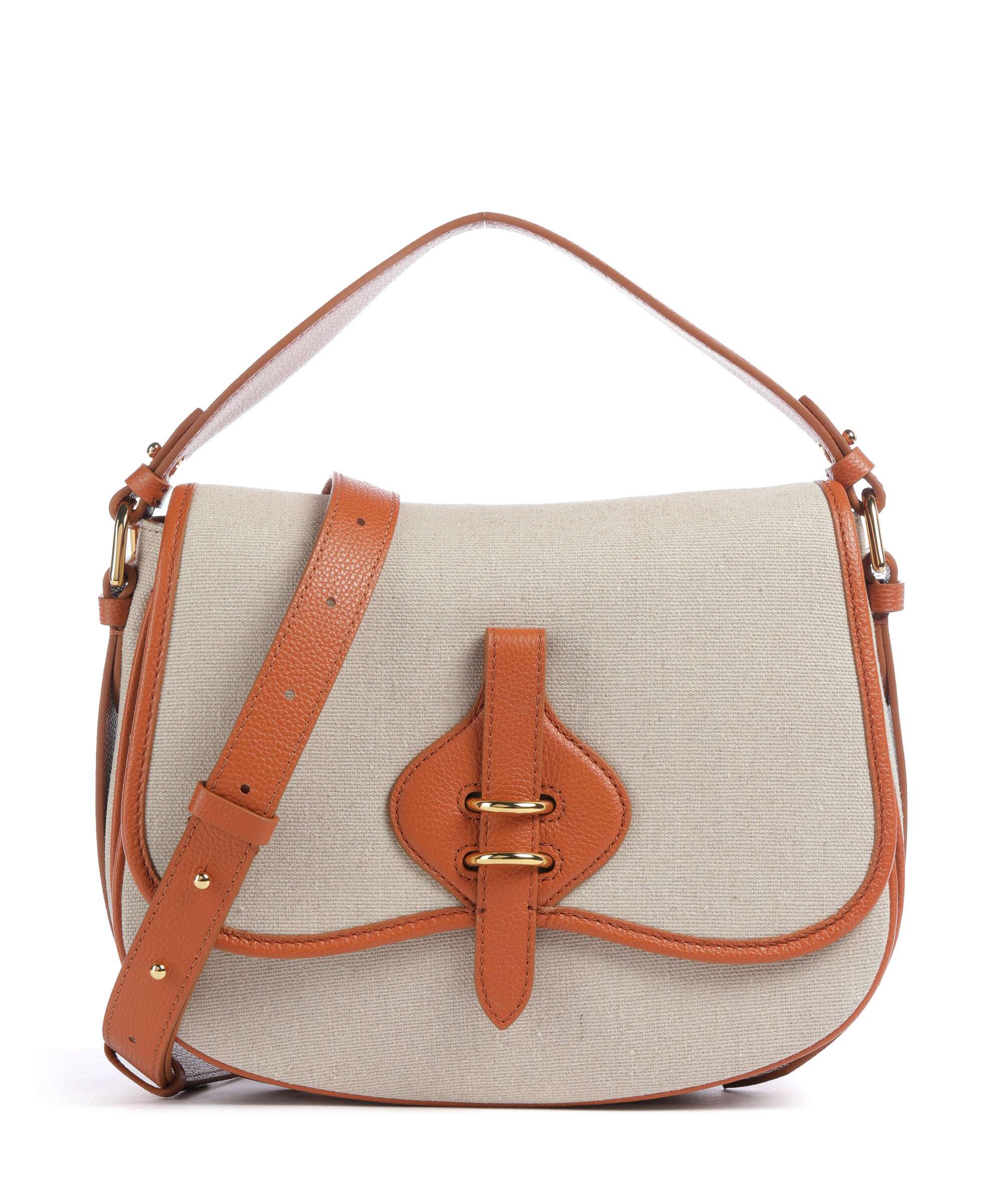 Coccinelle Mavery Canvas Handbag natural/crab