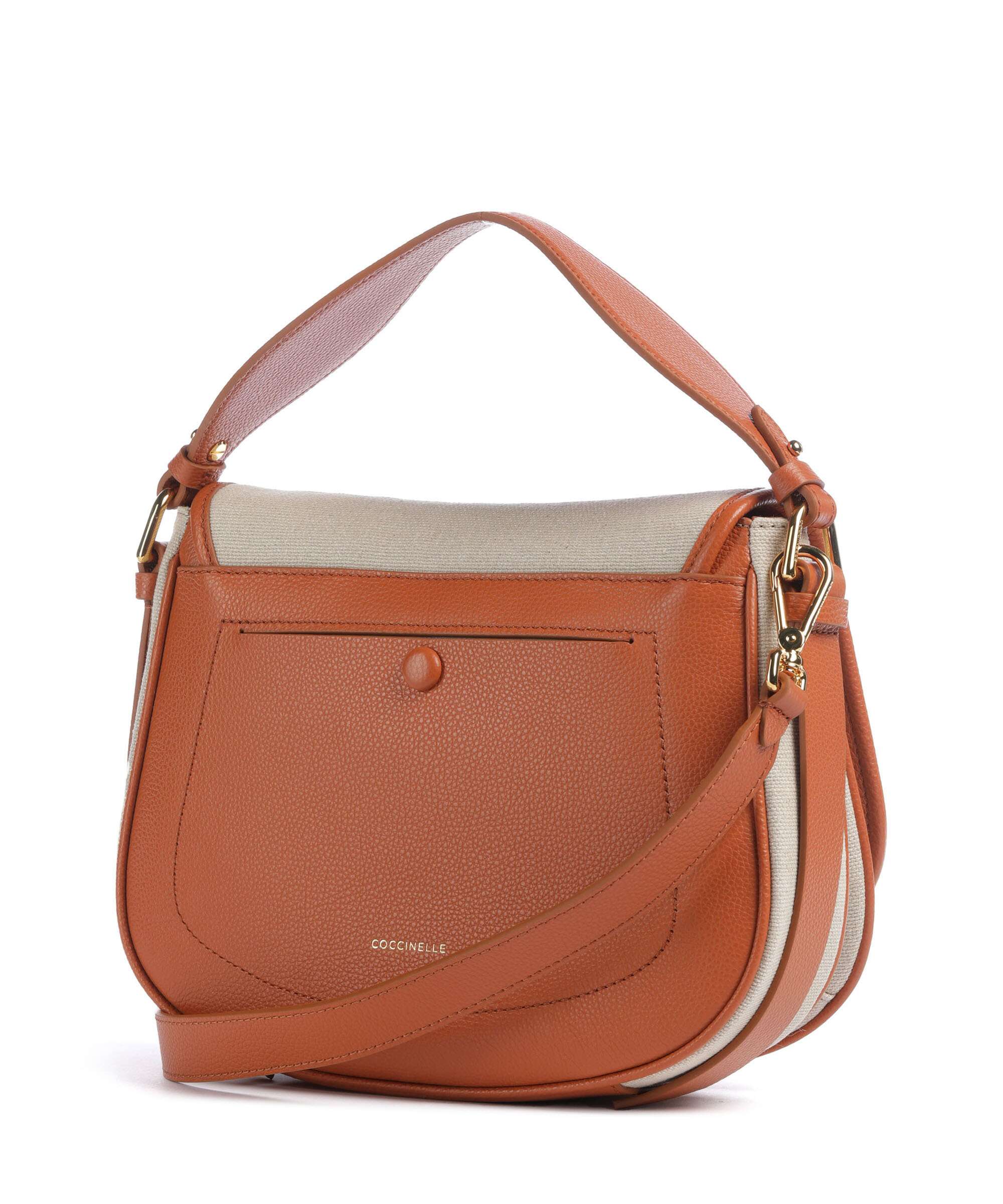 Coccinelle Mavery Canvas Handbag natural/crab