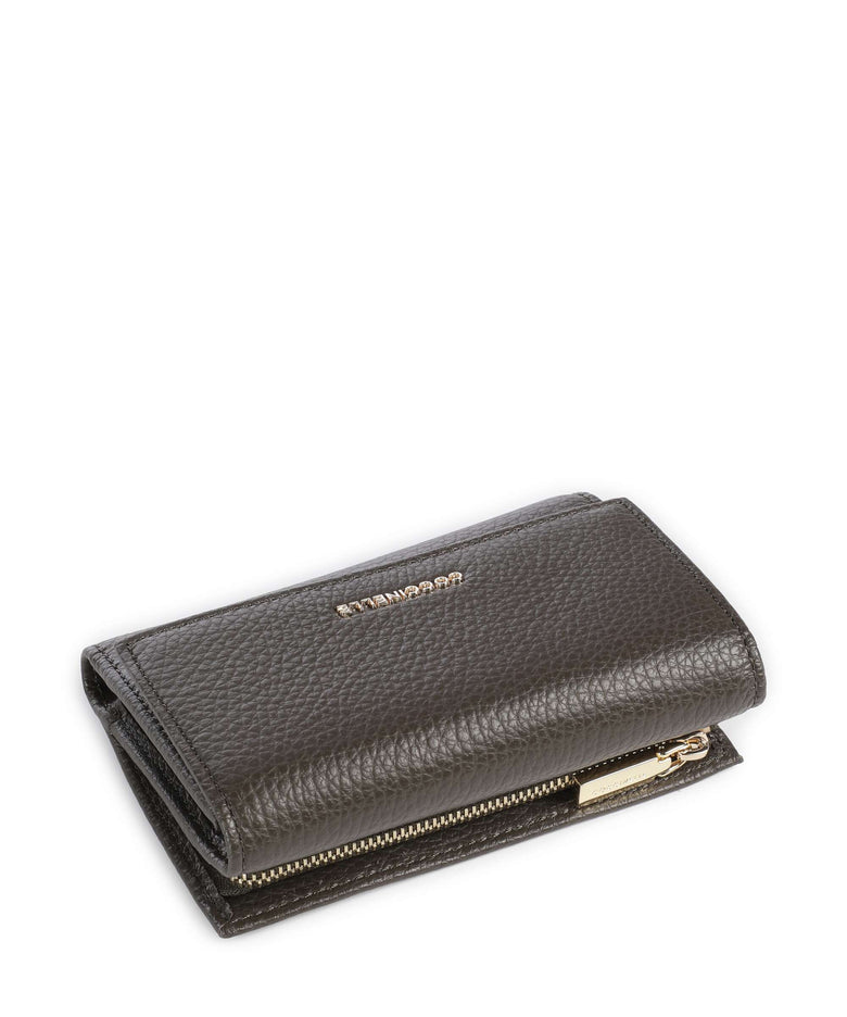 Coccinelle Metallic Soft Wallet fango