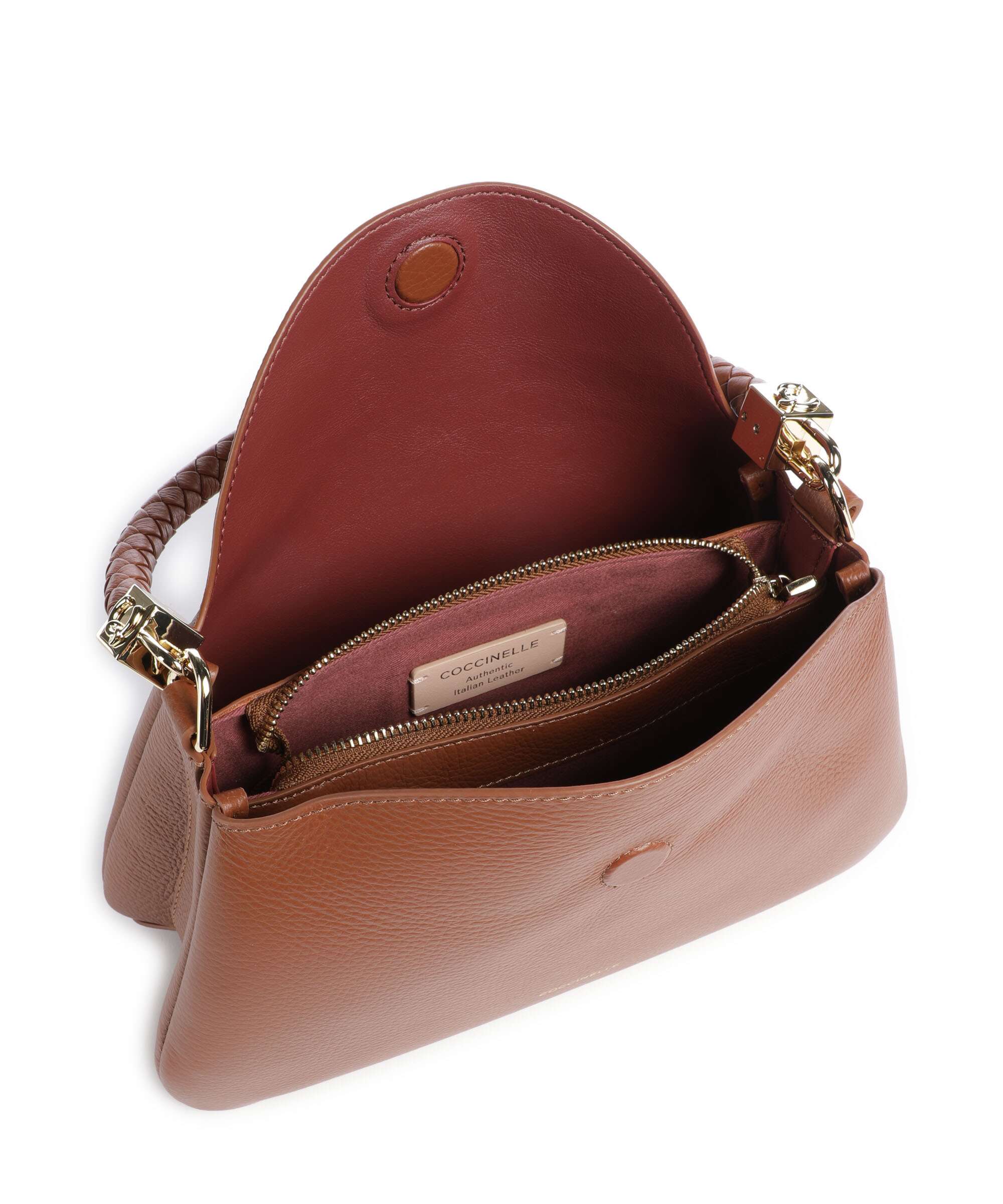 Coccinelle Tiggy Handbag cognac