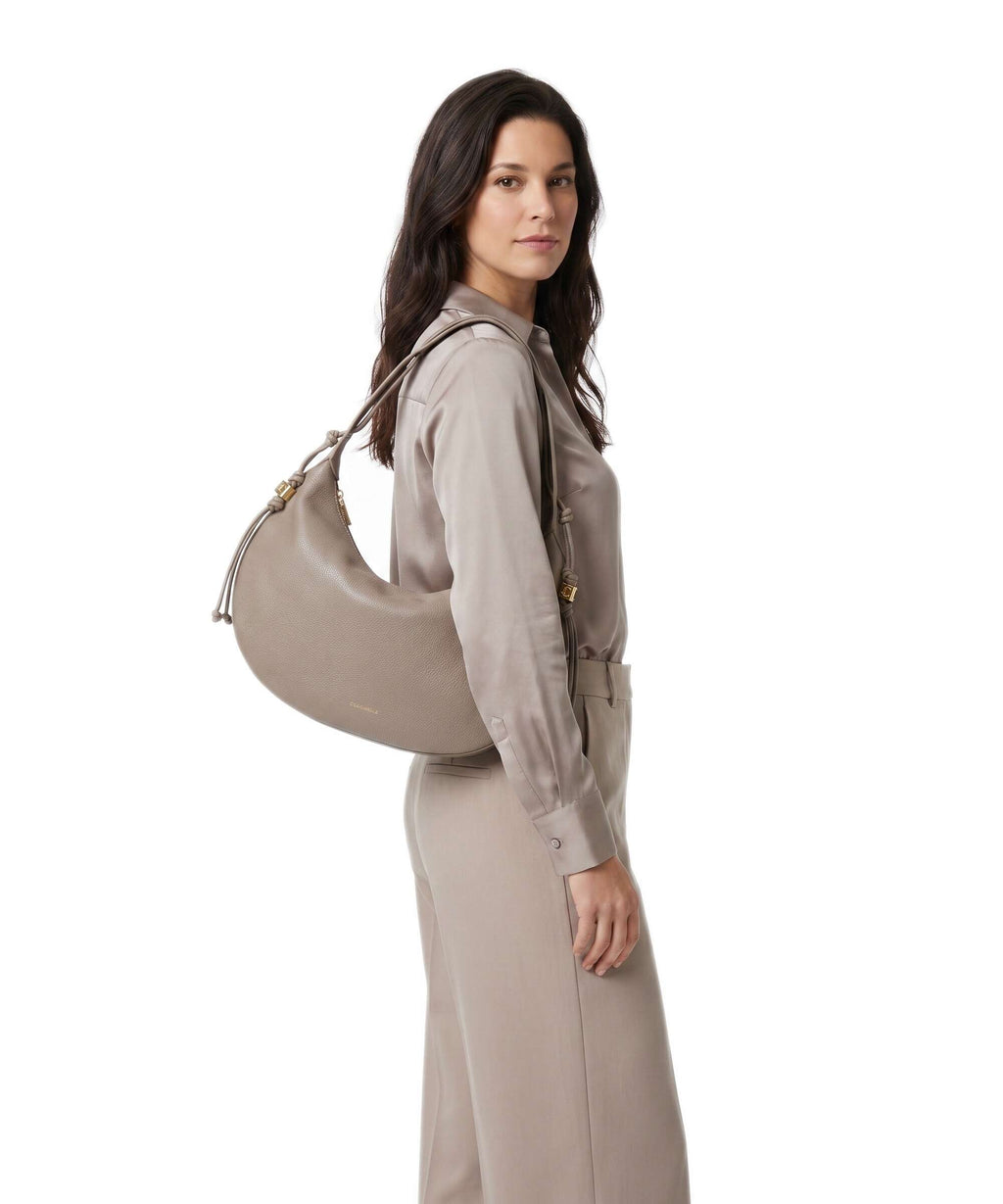 Coccinelle Thess Hobo bag warm taupe