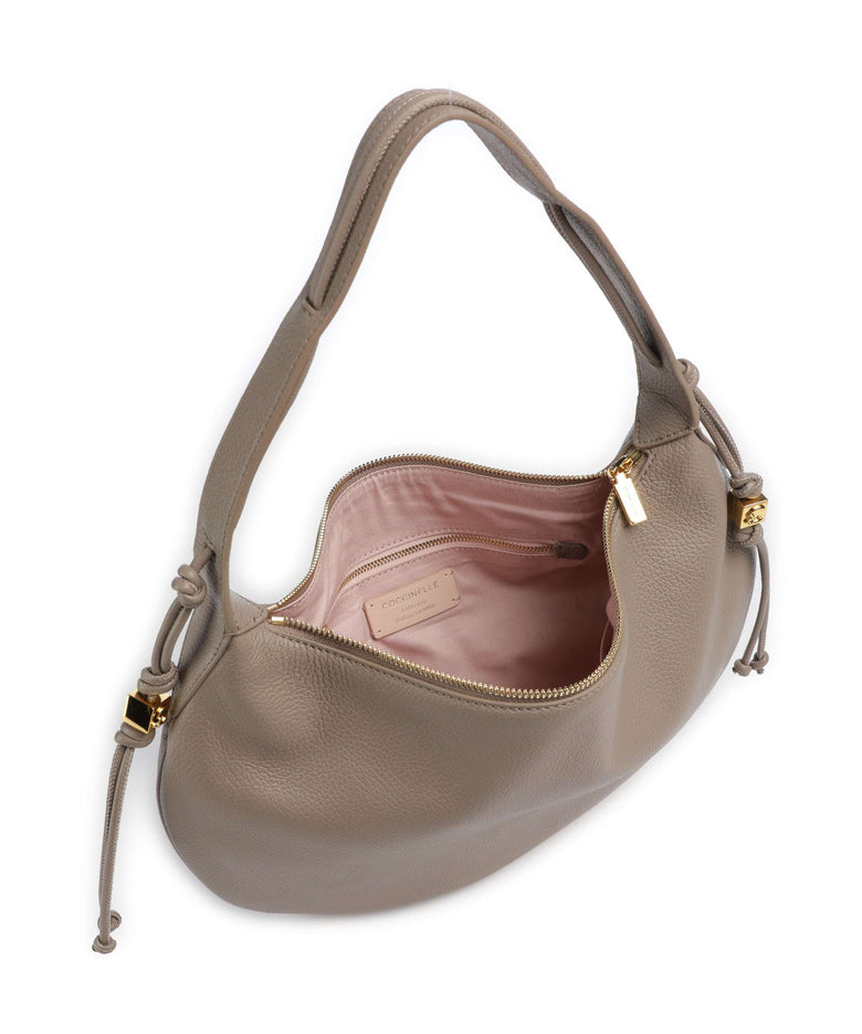Coccinelle Thess Hobo bag warm taupe