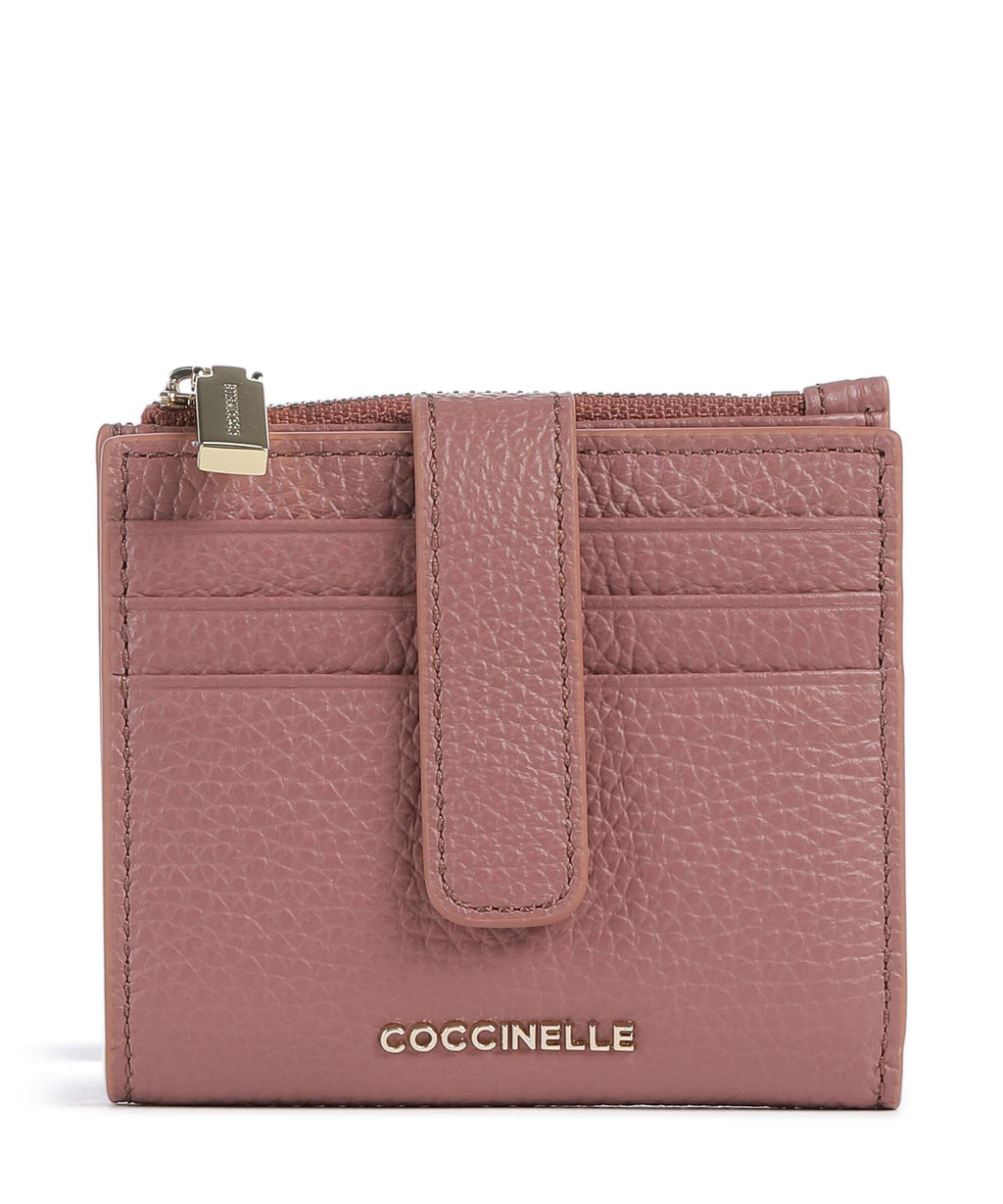 Coccinelle Metallic Soft Wallet winter rose