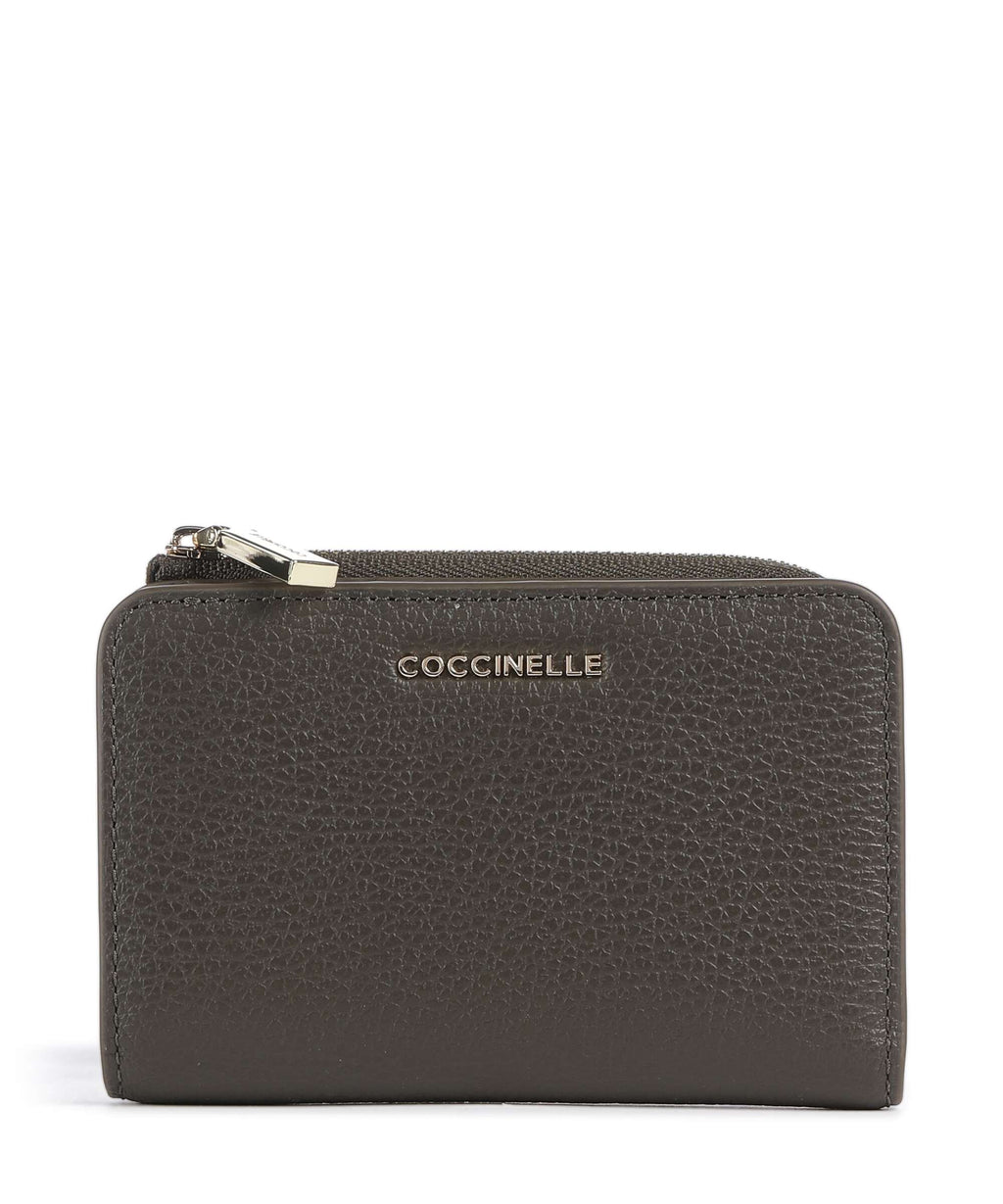 Coccinelle Metallic Soft Wallet fango