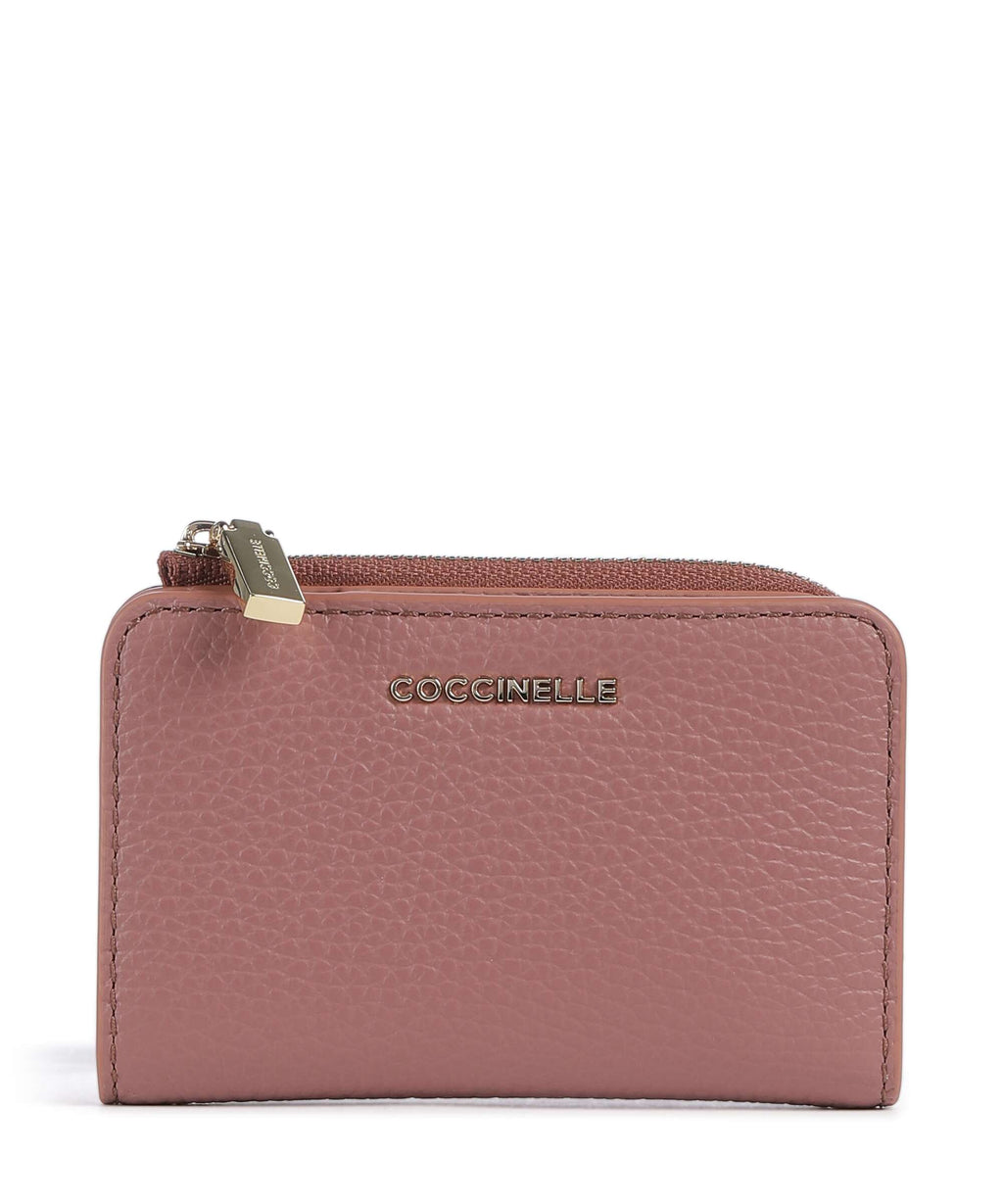 Coccinelle Metallic Soft Wallet winter rose