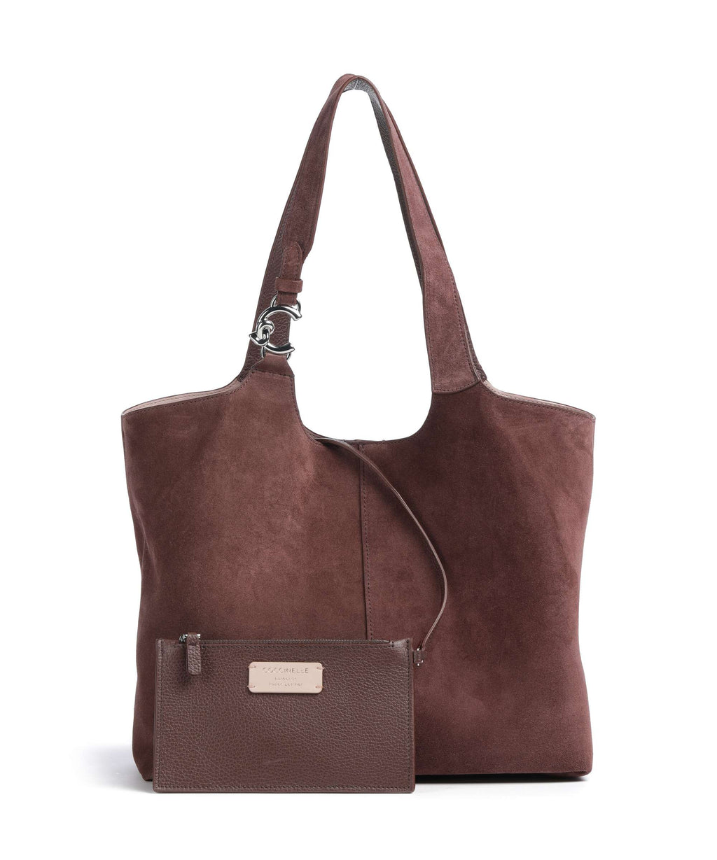 Coccinelle C-Easy Suede Hobo bag berry