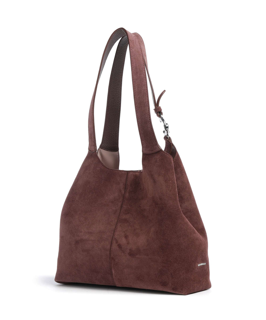 Coccinelle C-Easy Suede Hobo bag berry