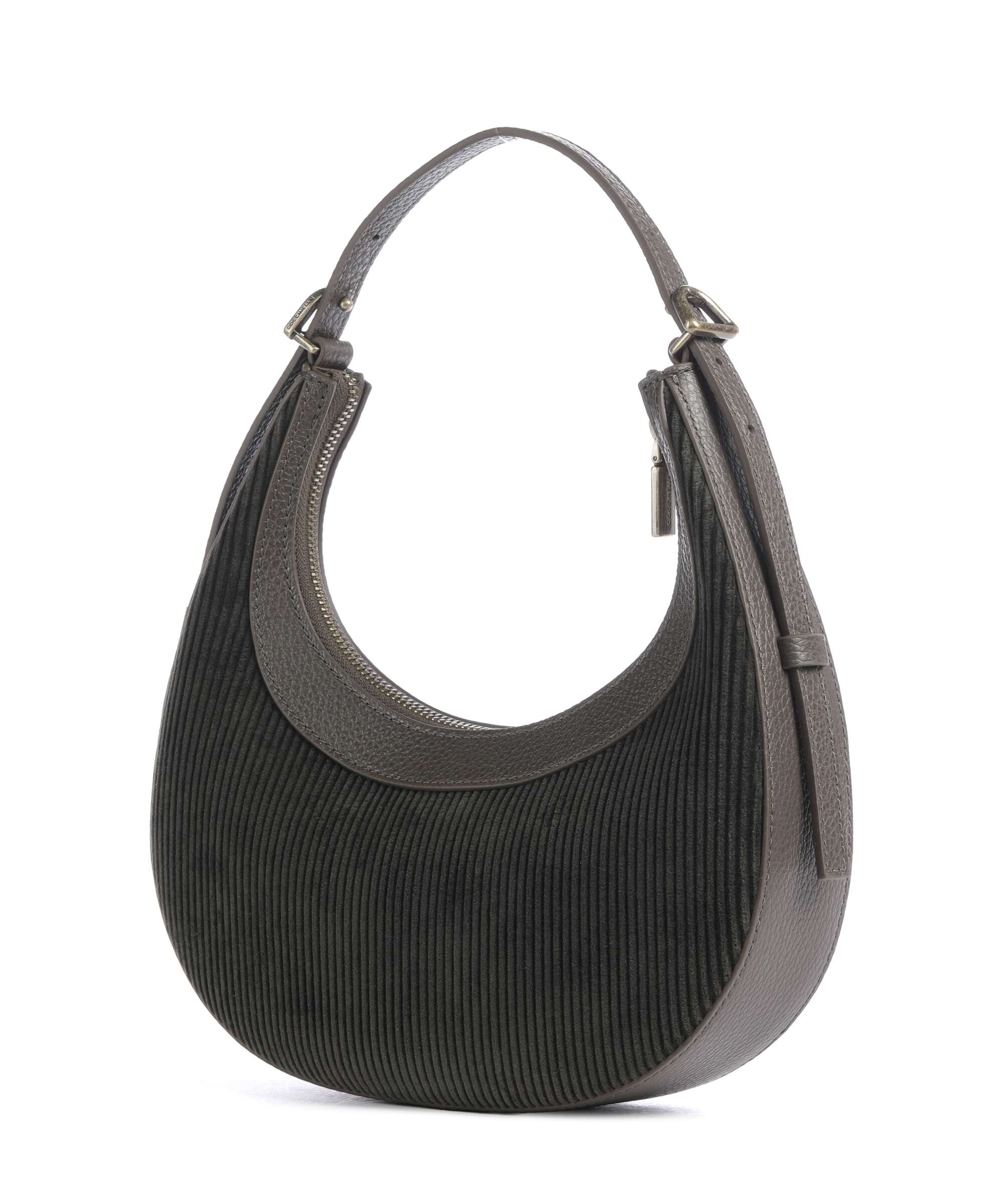 Coccinelle Whisper Corduroy Shoulder bag fango