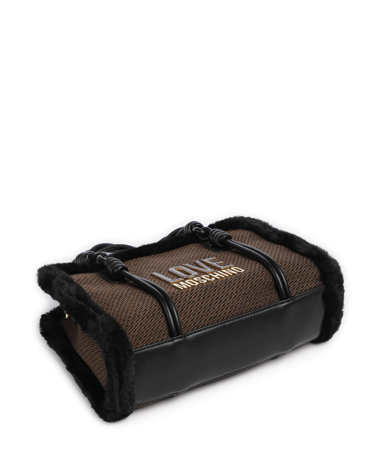 Love Moschino Wintery Handbag chocolate/black