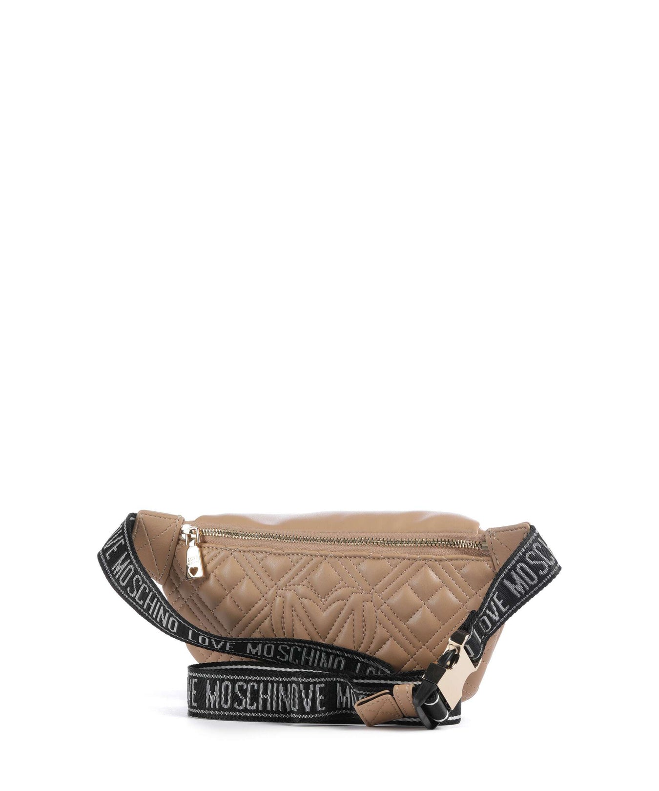 Love Moschino Quilted Fanny pack beige