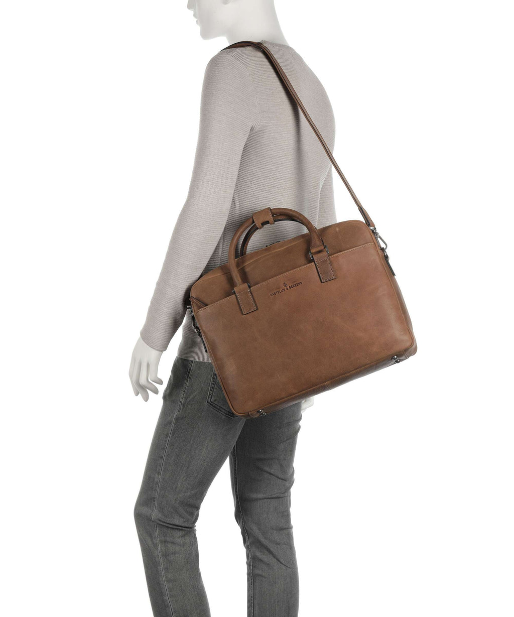 Castelijn & Beerens Carisma Briefcase cognac
