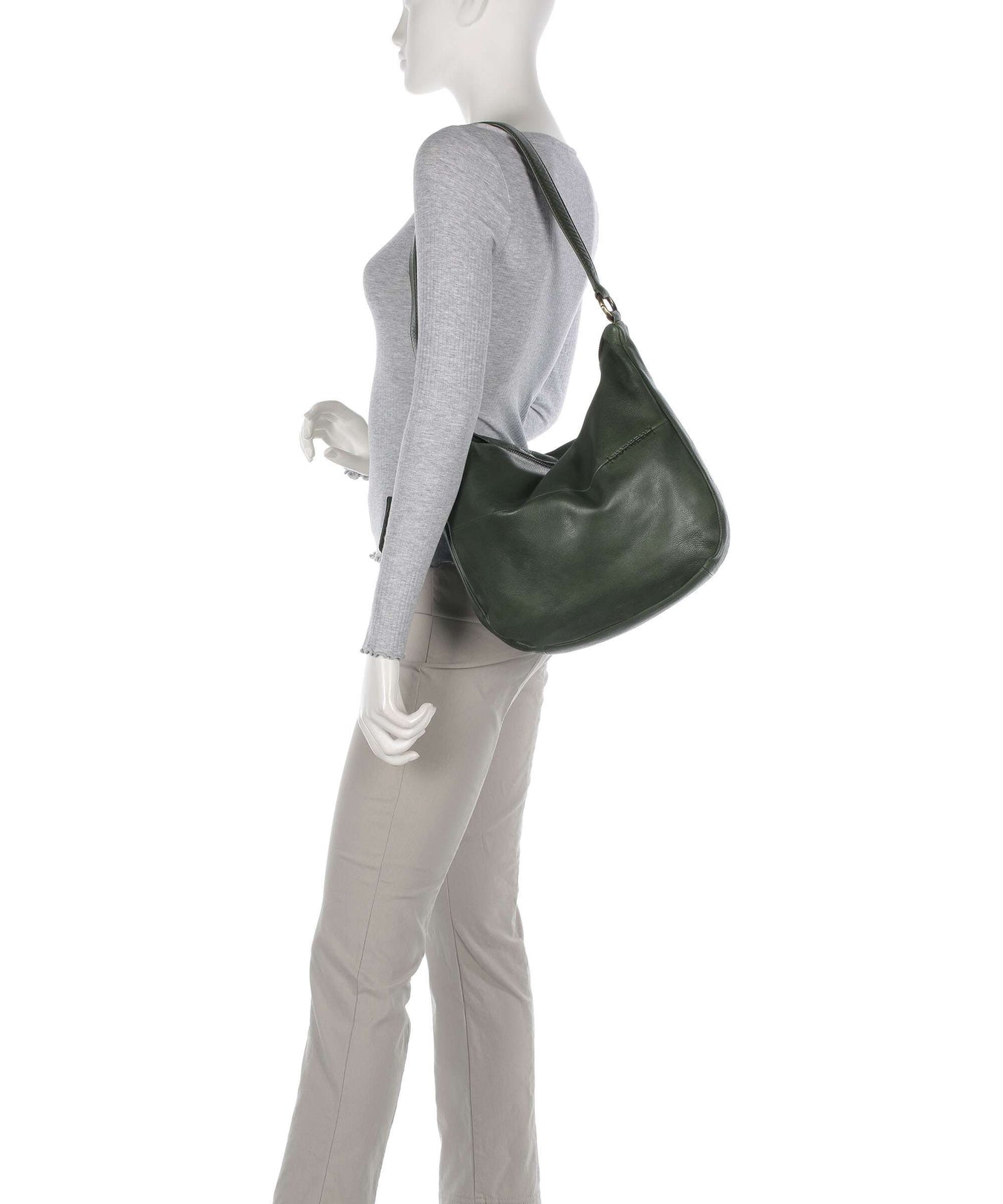 Burkely Natural Norah Hobo bag grass green