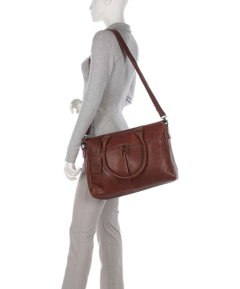 Burkely Antique Avery Briefcase cognac