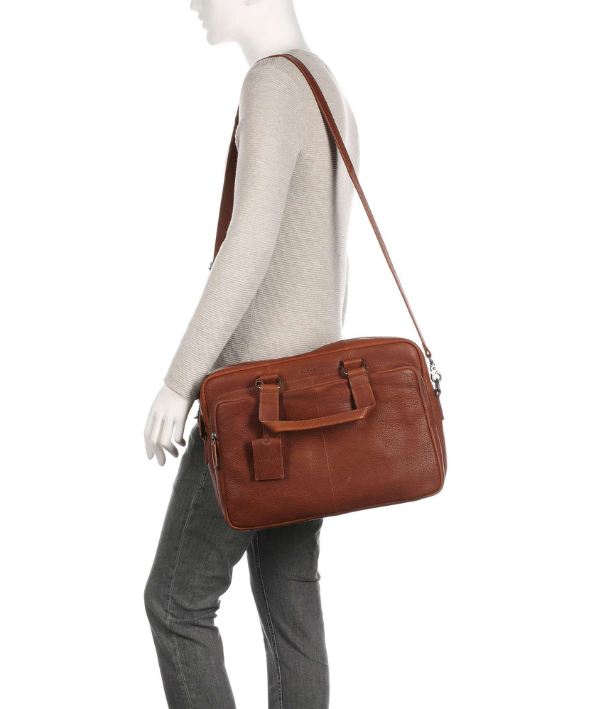 Burkely Antique Avery Briefcase cognac