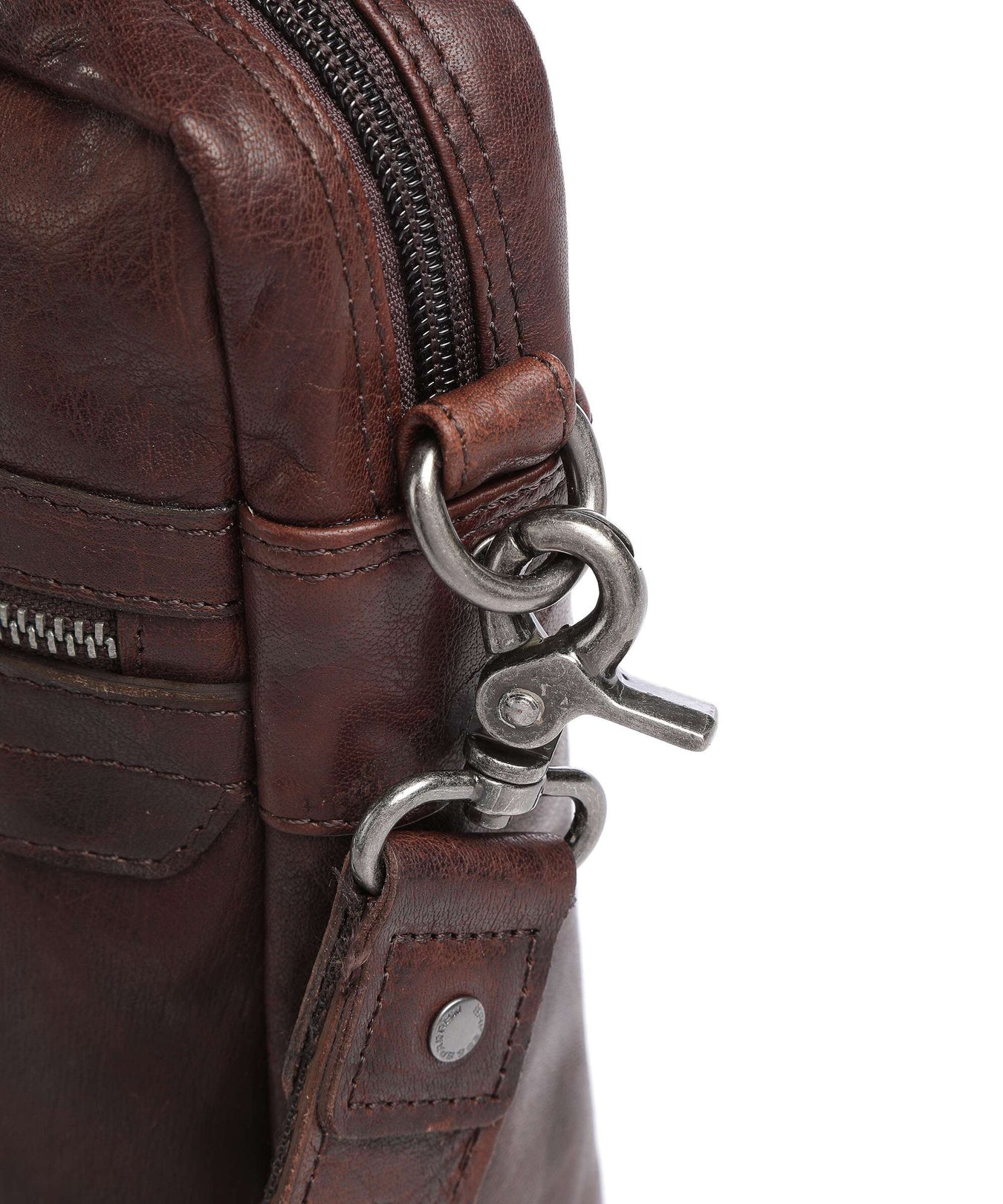 Spikes & Sparrow Bronco Briefcase dark brown