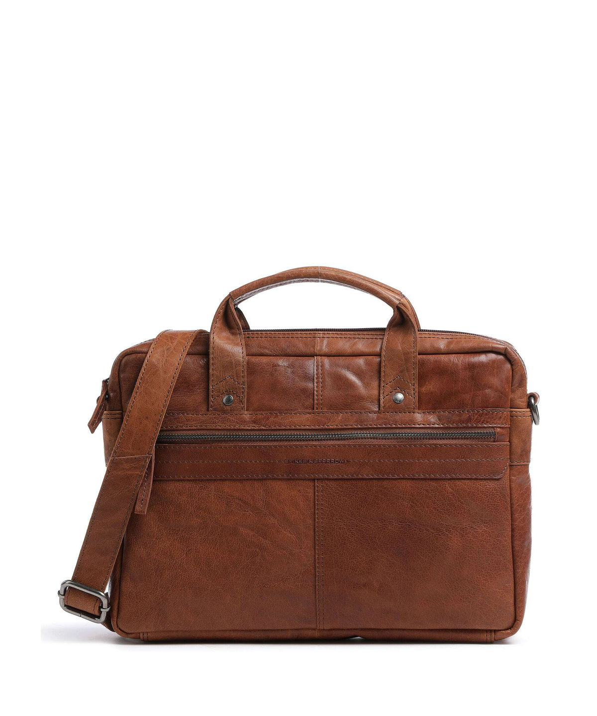 Spikes & Sparrow Bronco Briefcase brandy