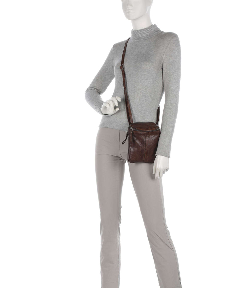 Spikes & Sparrow Apache Phone bag dunkelbraun