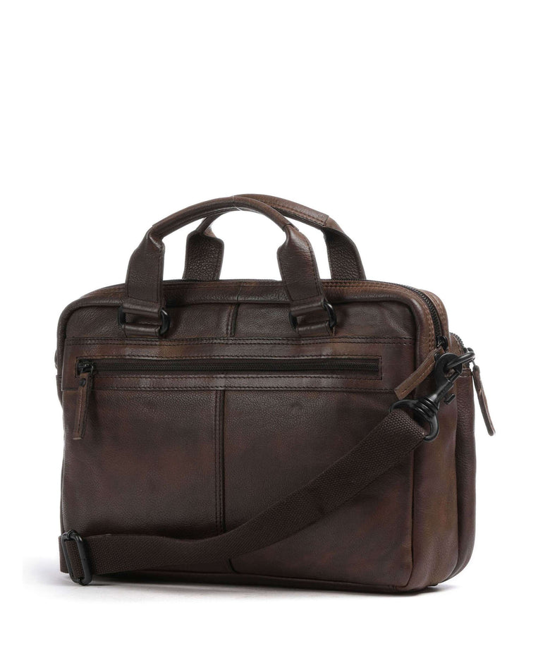Spikes & Sparrow Apache Briefcase dunkelbraun