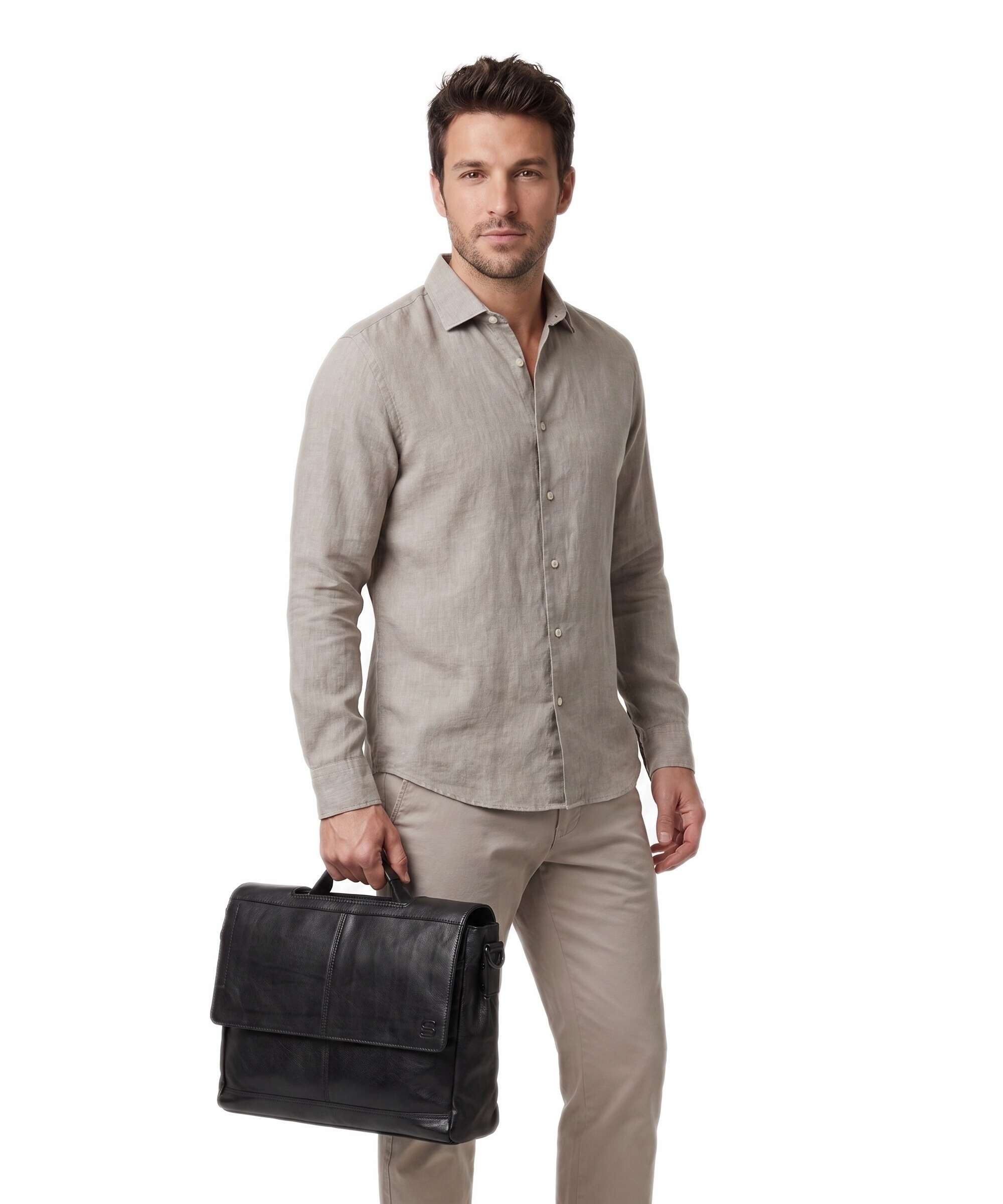Spikes & Sparrow Apache Benzo Briefcase black