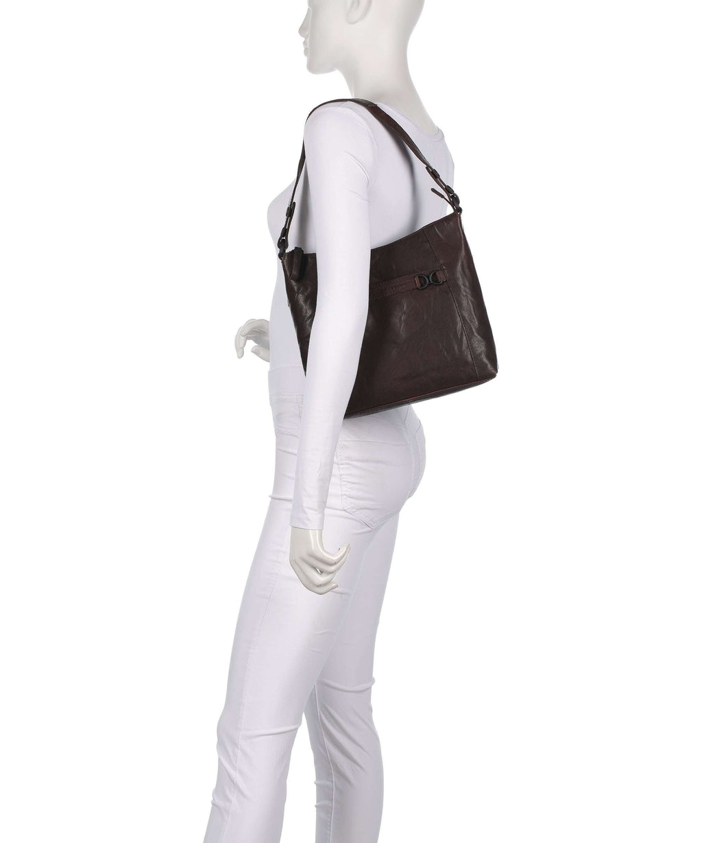 Spikes & Sparrow Bronco Delphie Hobo bag dark brown