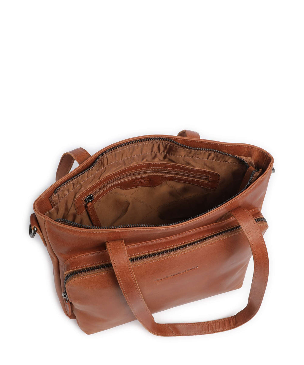 The Chesterfield Brand Wax Pull Up Cow Alicante Tote bag cognac