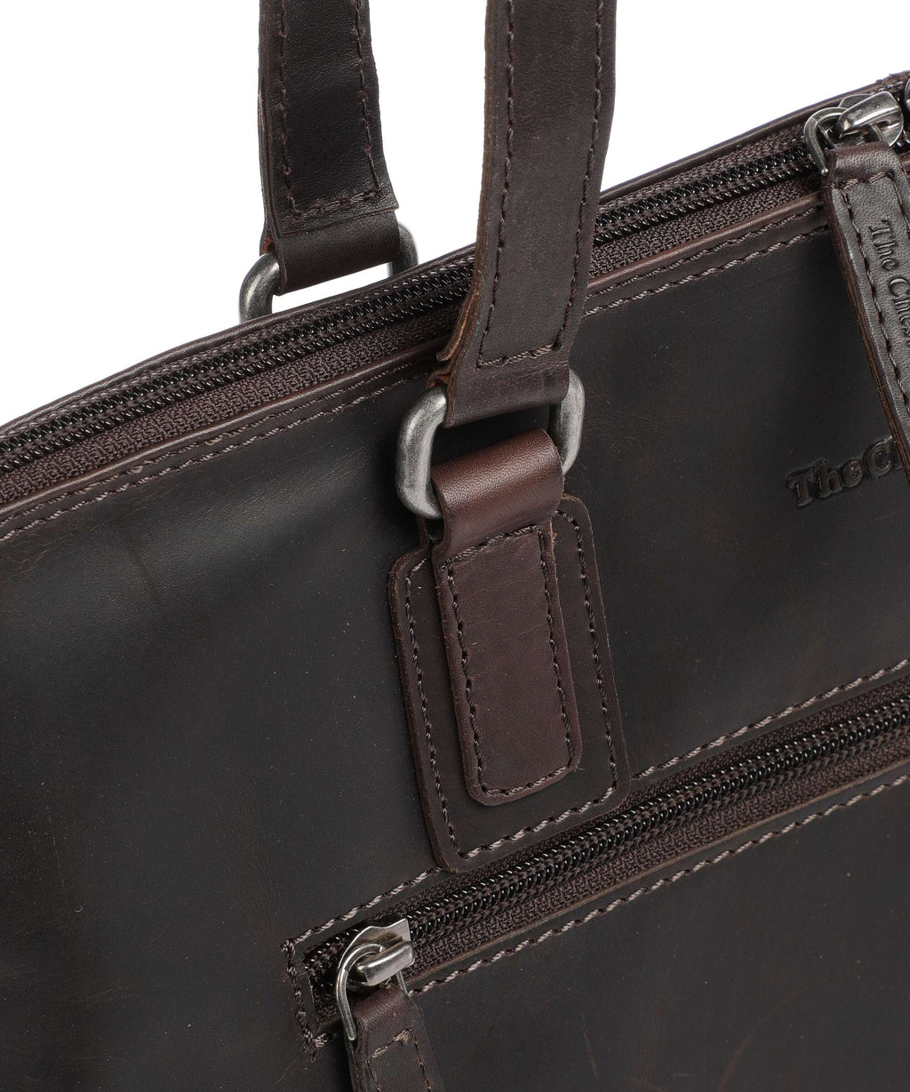 The Chesterfield Brand Wax Pull Up Cow Lugano Tote bag brown