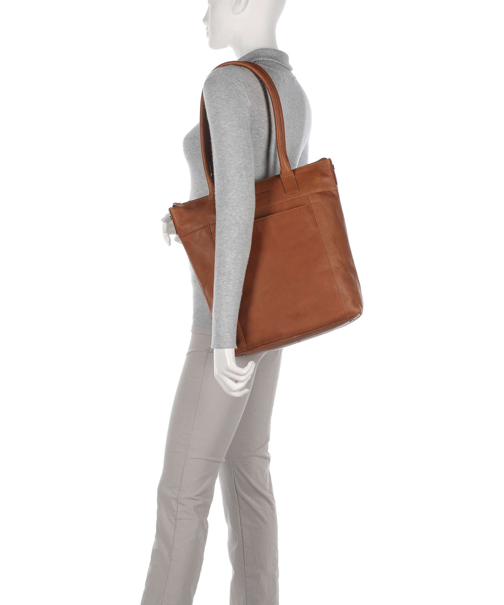 The Chesterfield Brand Wax Pull Up Cow Altona Tote bag cognac