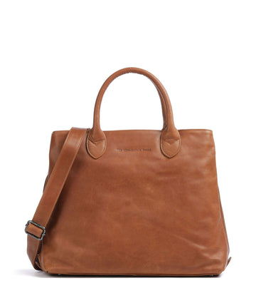 The Chesterfield Brand Cow Wax Pull Up Passau Kabelka cognac