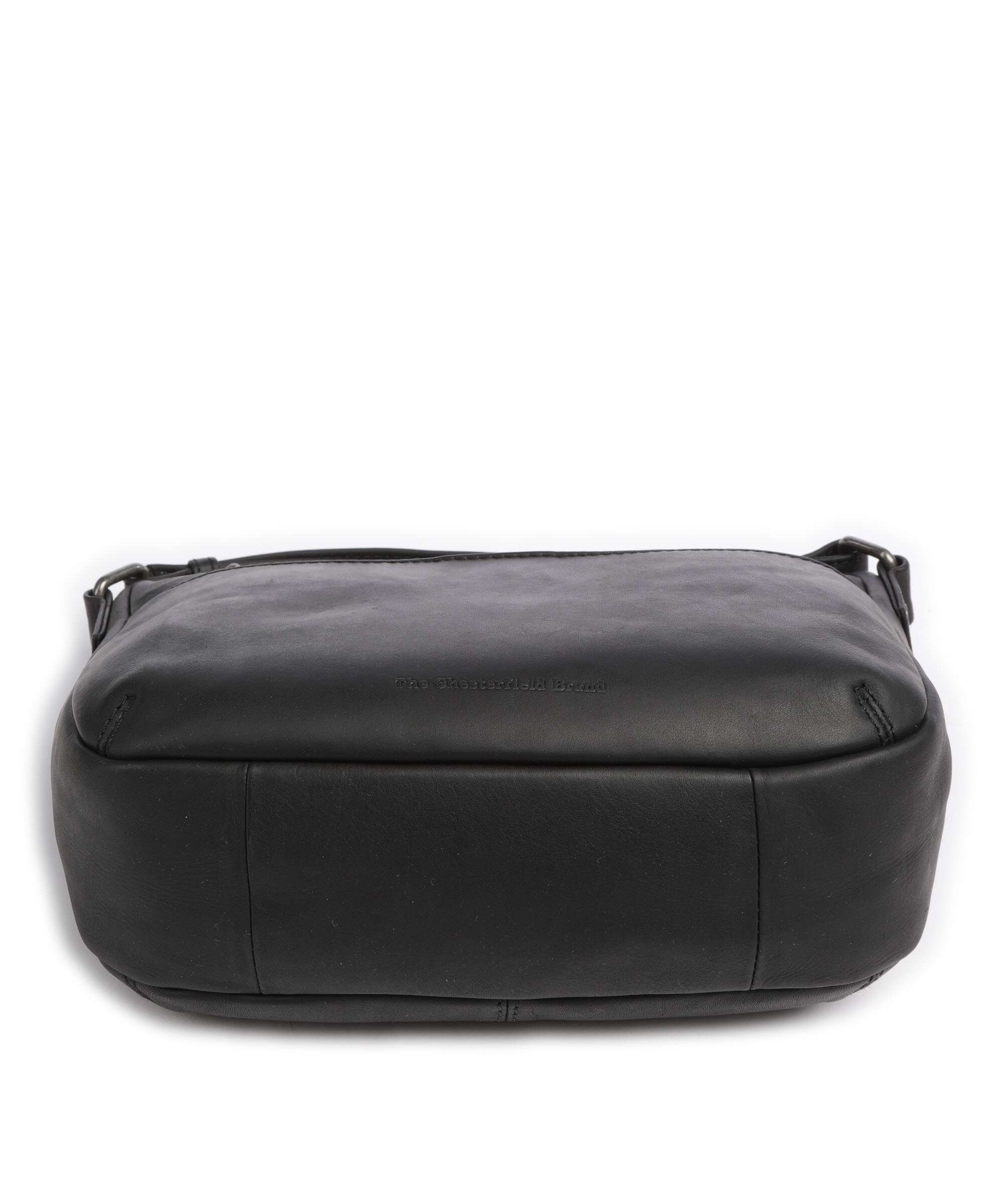 The Chesterfield Brand Wax Pull Up Cow Henderson Crossbody bag black