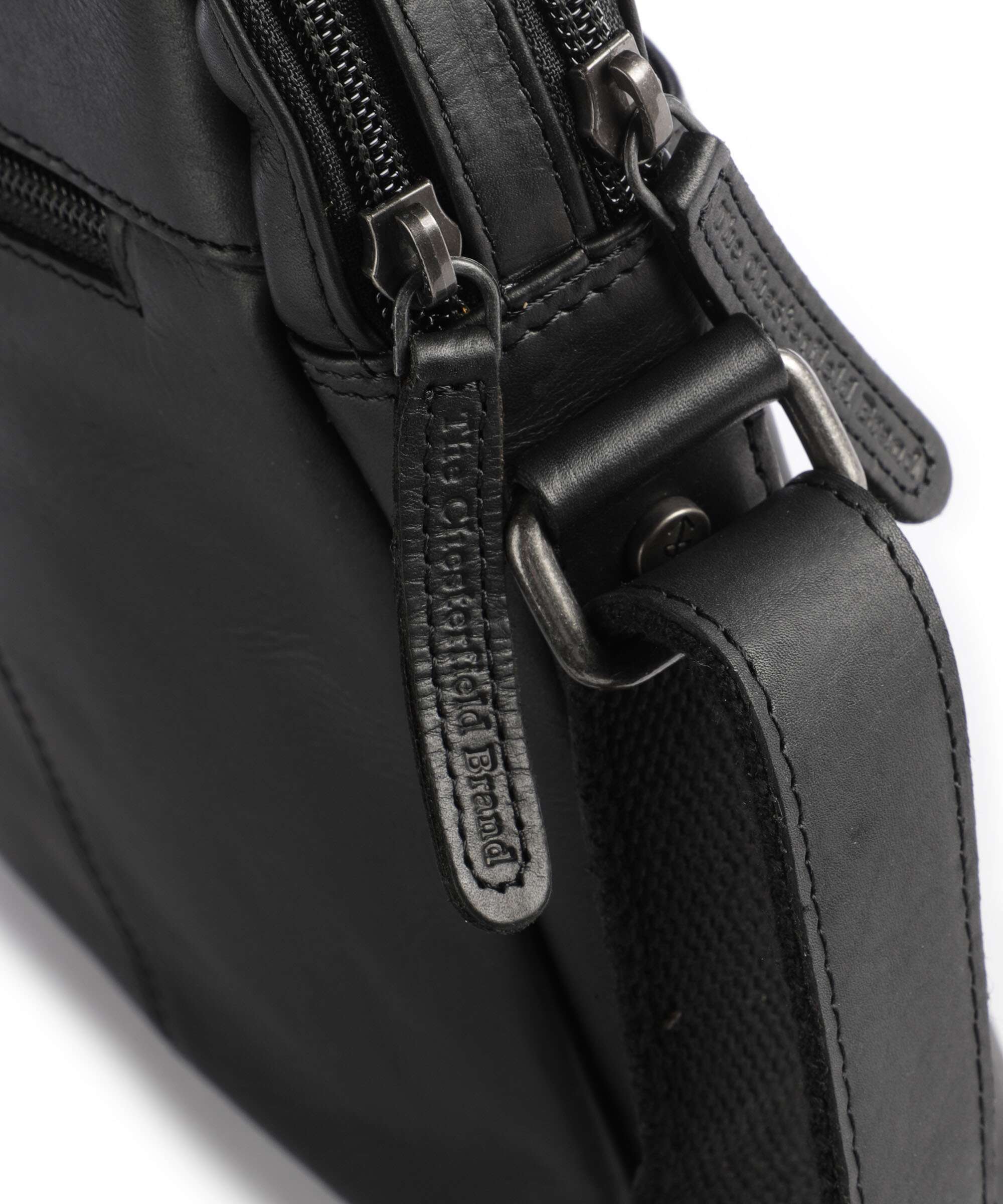 The Chesterfield Brand Cow Wax Pull Up Arnhem Crossbody bag black