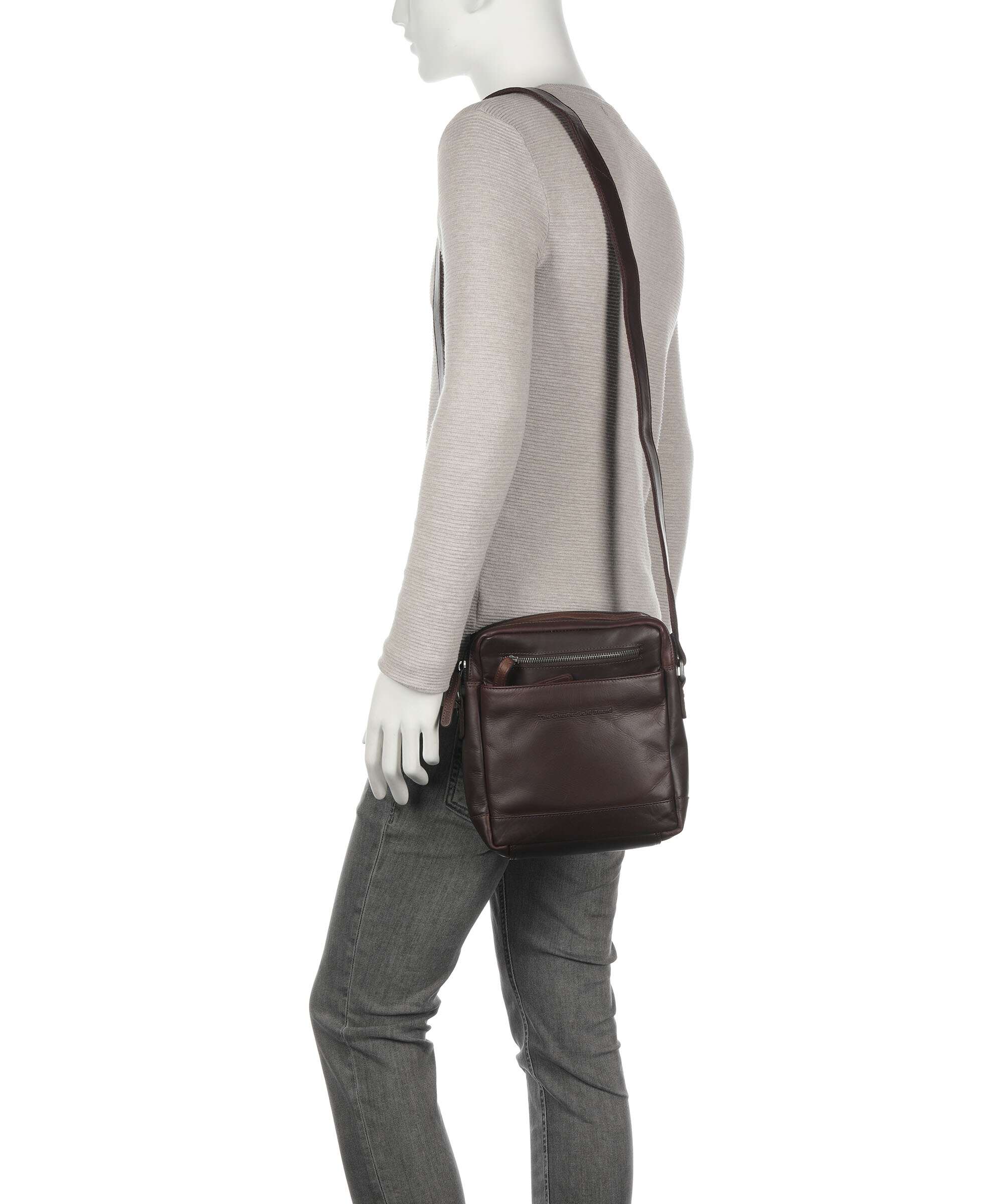 The Chesterfield Brand Wax Pull Up Cow Arnhem Crossbody bag brown
