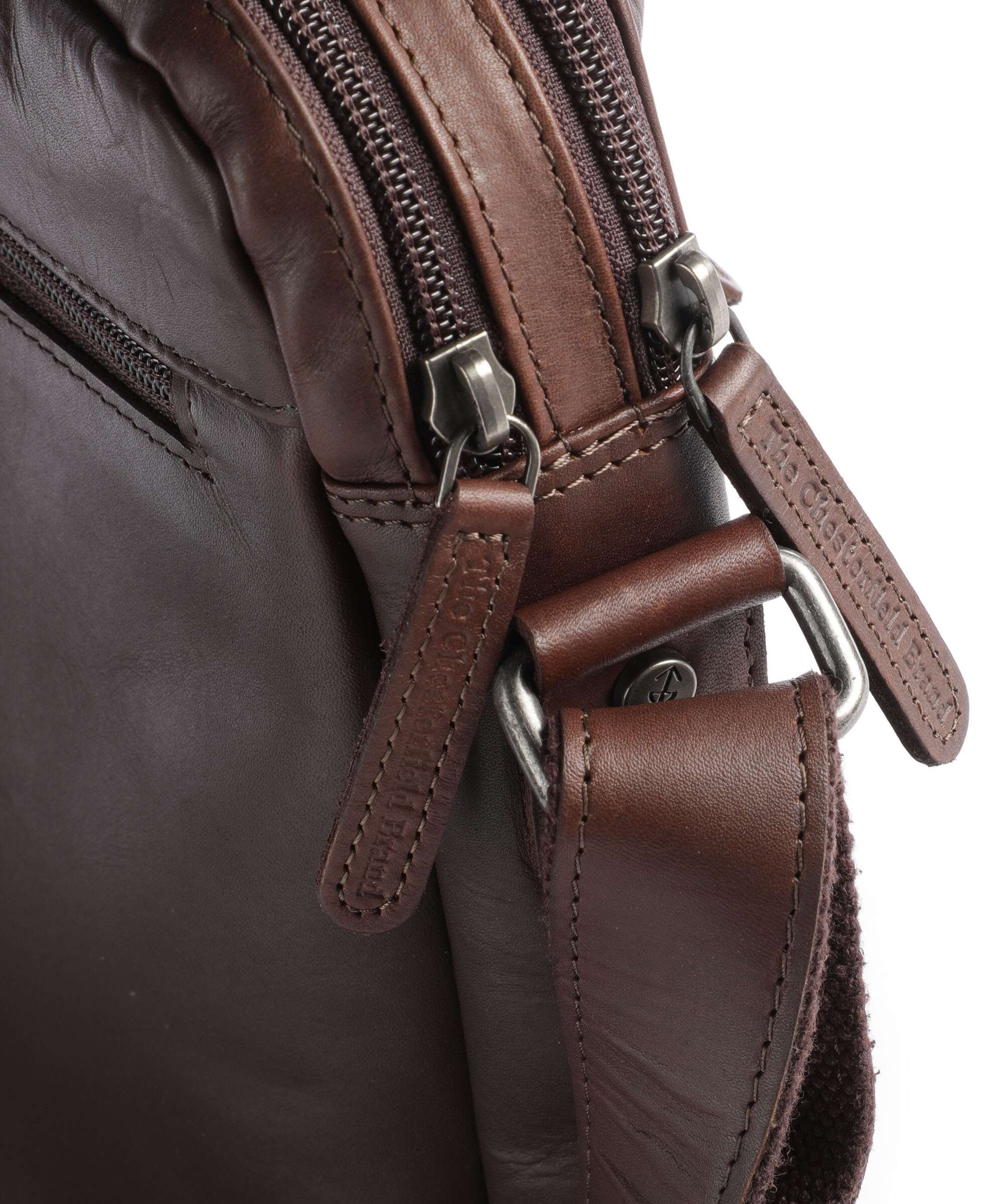 The Chesterfield Brand Wax Pull Up Cow Arnhem Crossbody bag brown