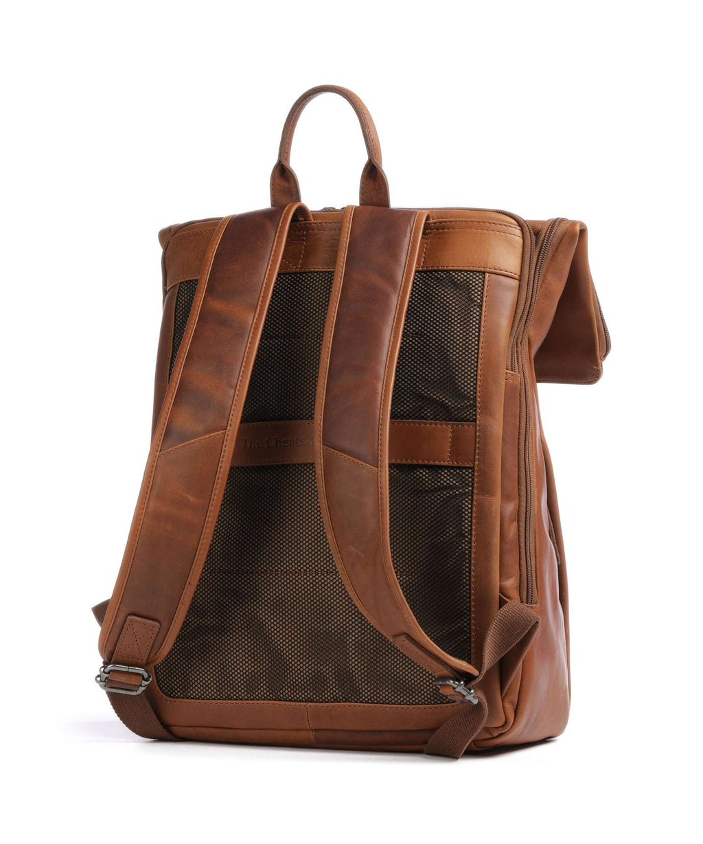 The Chesterfield Brand Wax Pull Up Cow Savona Backpack cognac