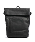 The Chesterfield Brand Cow Wax Pull Up Mazara Backpack black