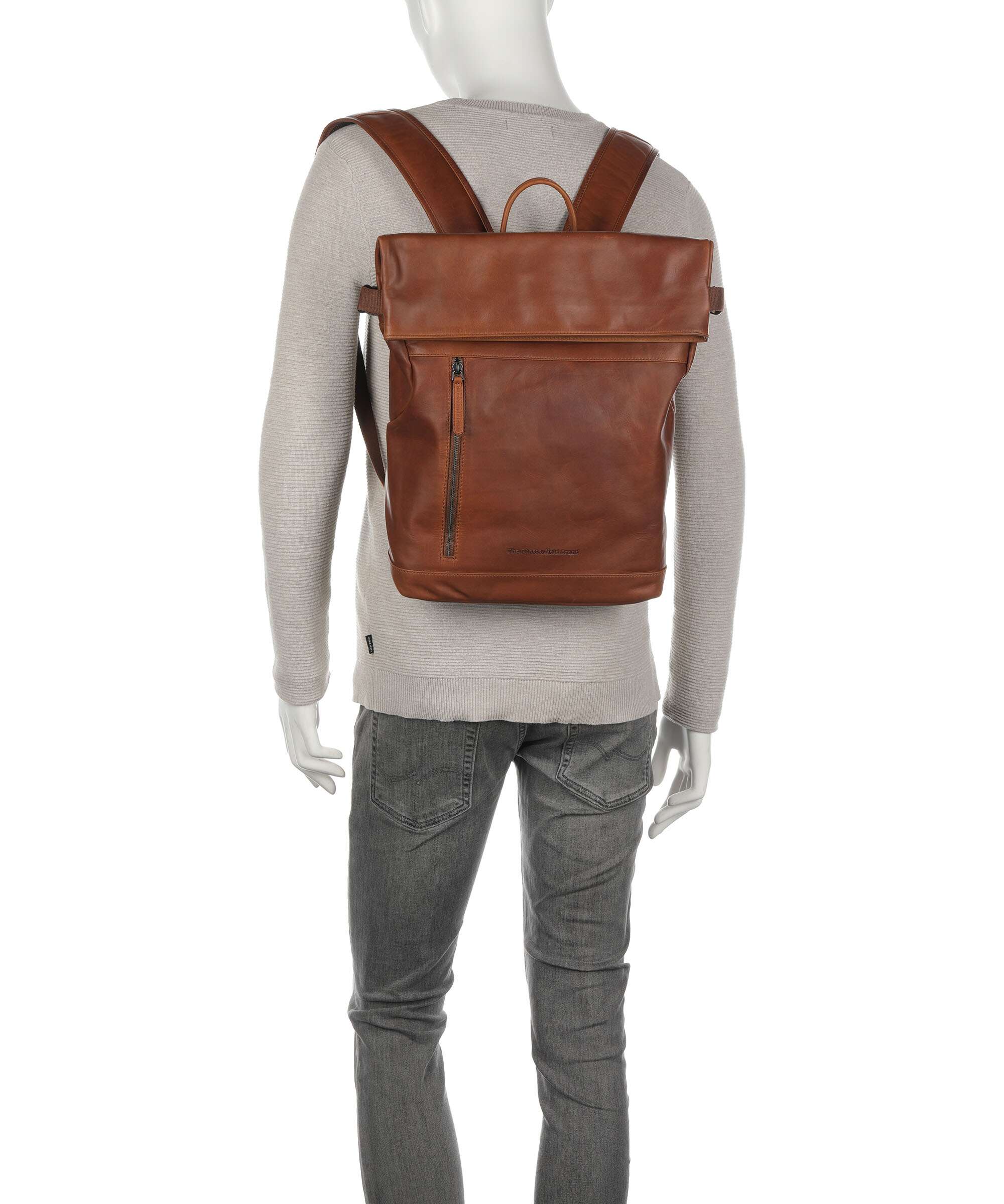 The Chesterfield Brand Wax Pull Up Cow Mazara Backpack cognac