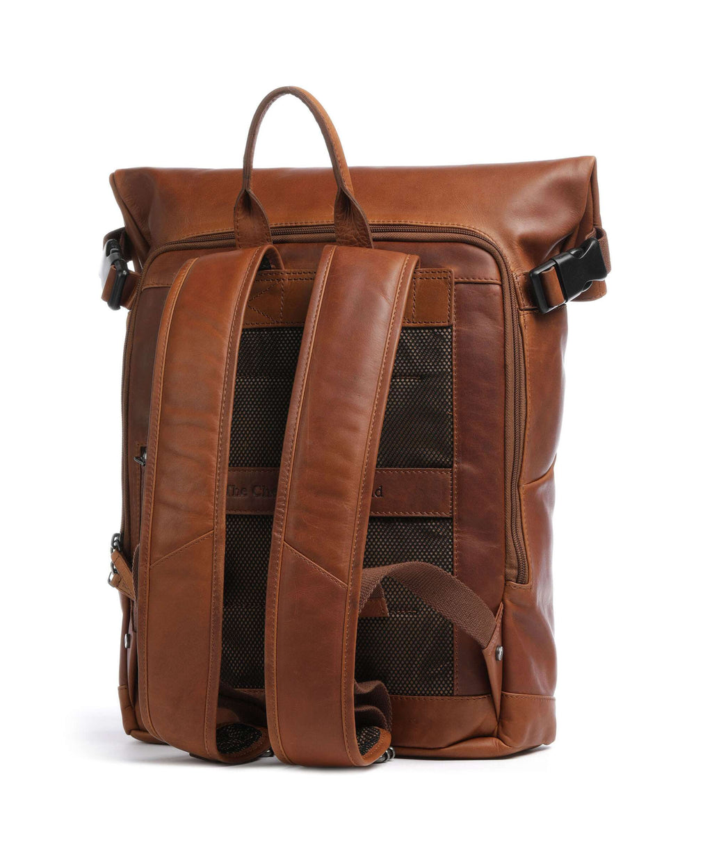 The Chesterfield Brand Wax Pull Up Cow Mazara Backpack cognac