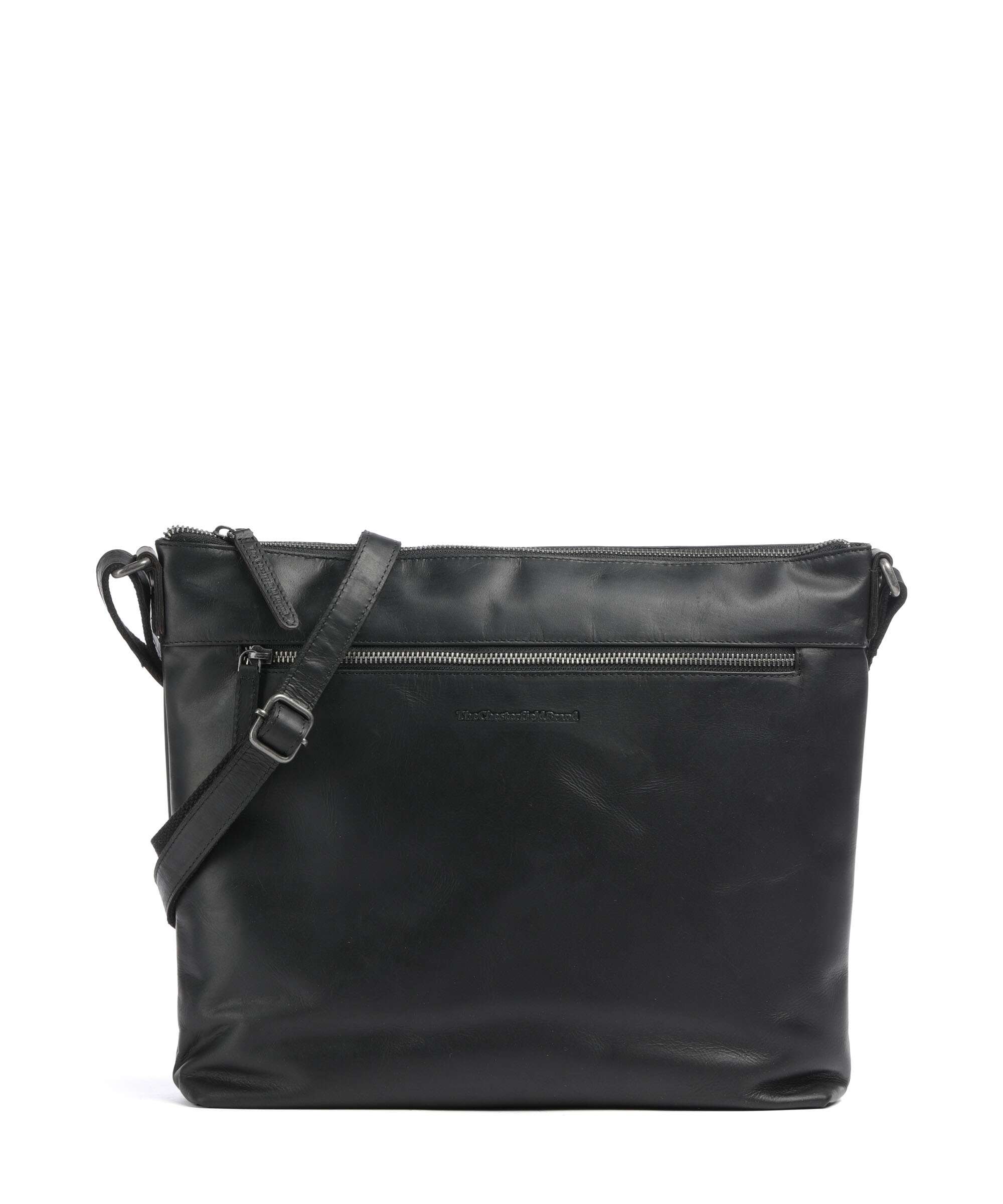 The Chesterfield Brand Wax Pull Up Cow Cartagena Crossbody bag black