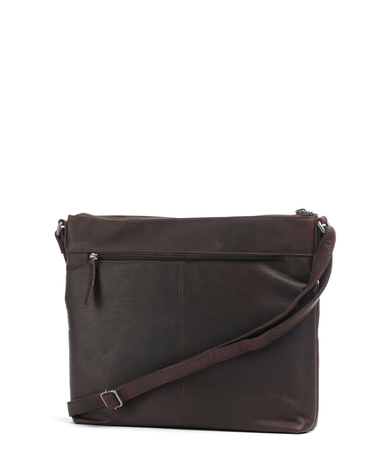 The Chesterfield Brand Cow Wax Pull Up Cartagena Crossbody bag brown