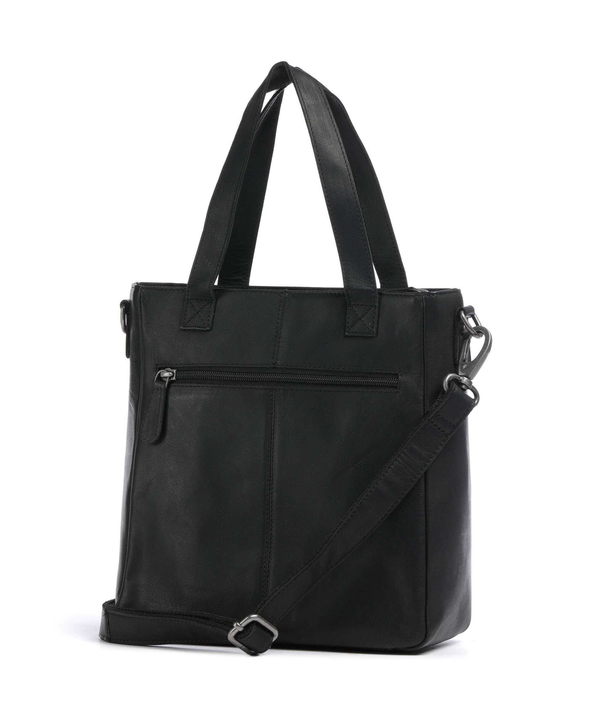 The Chesterfield Brand Wax Pull Up Cow Lingfield Handbag black