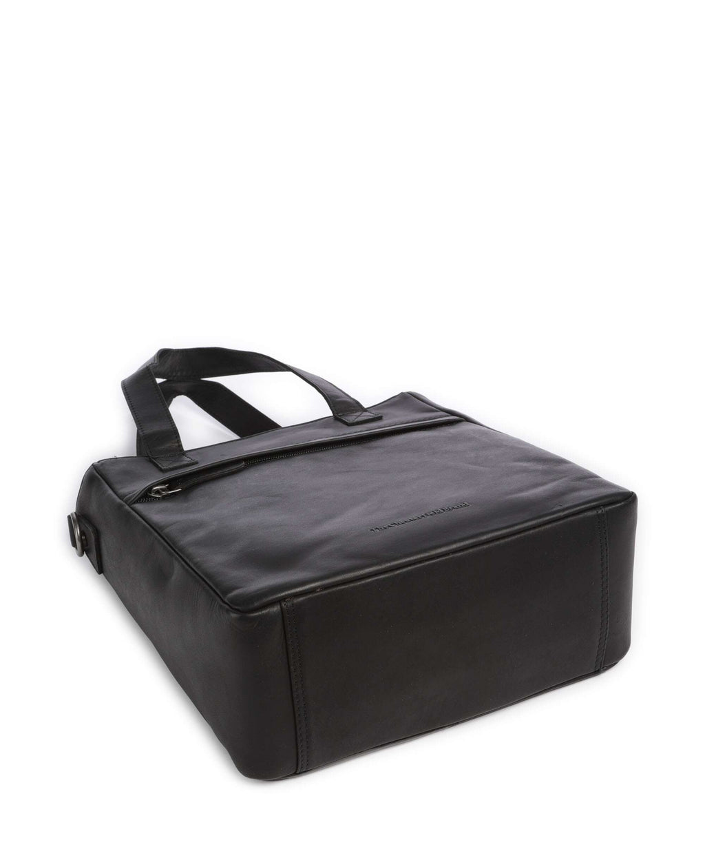 The Chesterfield Brand Wax Pull Up Cow Lingfield Handbag black