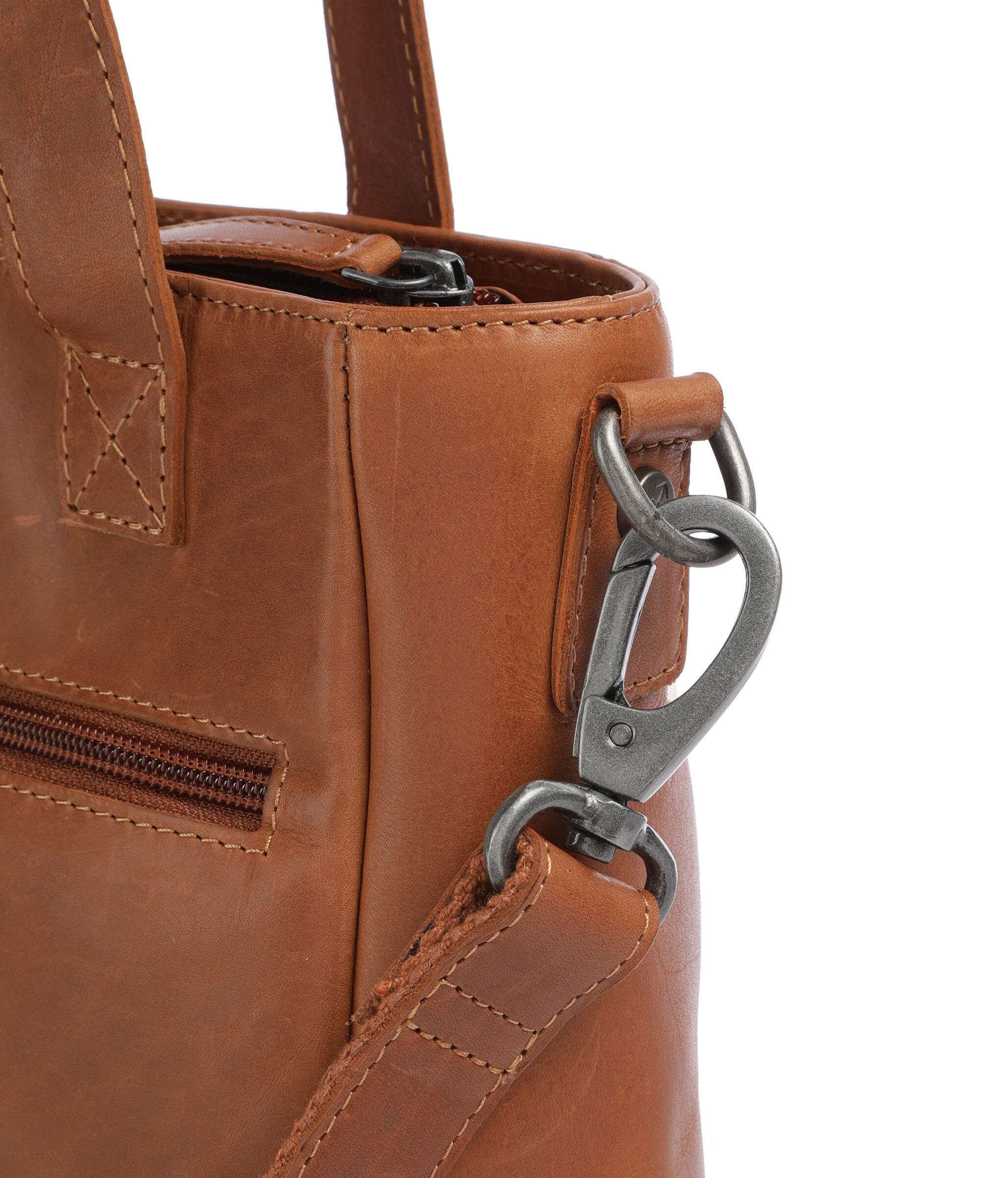 The Chesterfield Brand Wax Pull Up Cow Lingfield Handbag cognac