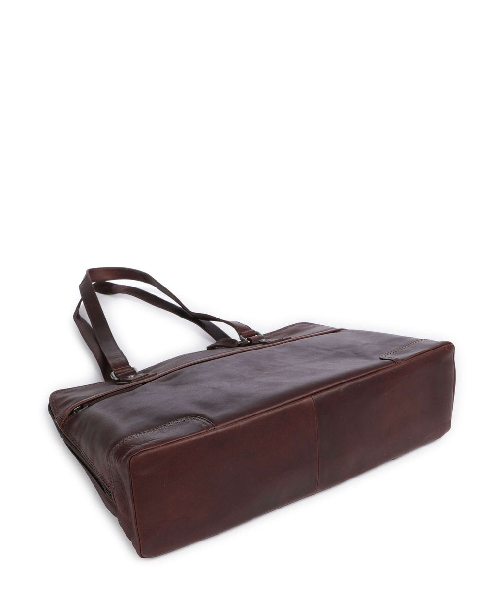 The Chesterfield Brand Wax Pull Up Cow Branson Shoulder bag brown