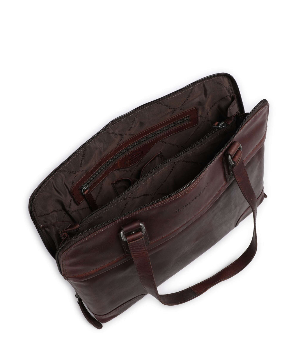 The Chesterfield Brand Wax Pull Up Cow Branson Shoulder bag brown